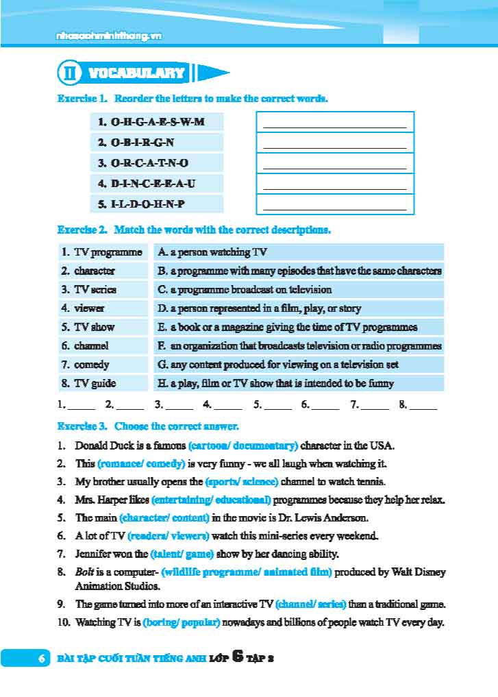 Global Success - Bài Tập Cuối Tuần Tiếng Anh Lớp 6 - Tập 2 (Có Đáp Án) PDF đọc ebook online, epub online, nghe sách nói audio miễn phí. Tải sách Global Success - Bài Tập Cuối Tuần Tiếng Anh Lớp 6 - Tập 2 (Có Đáp Án) PDF đọc ebook online, epub online, nghe sách nói audio miễn phí.