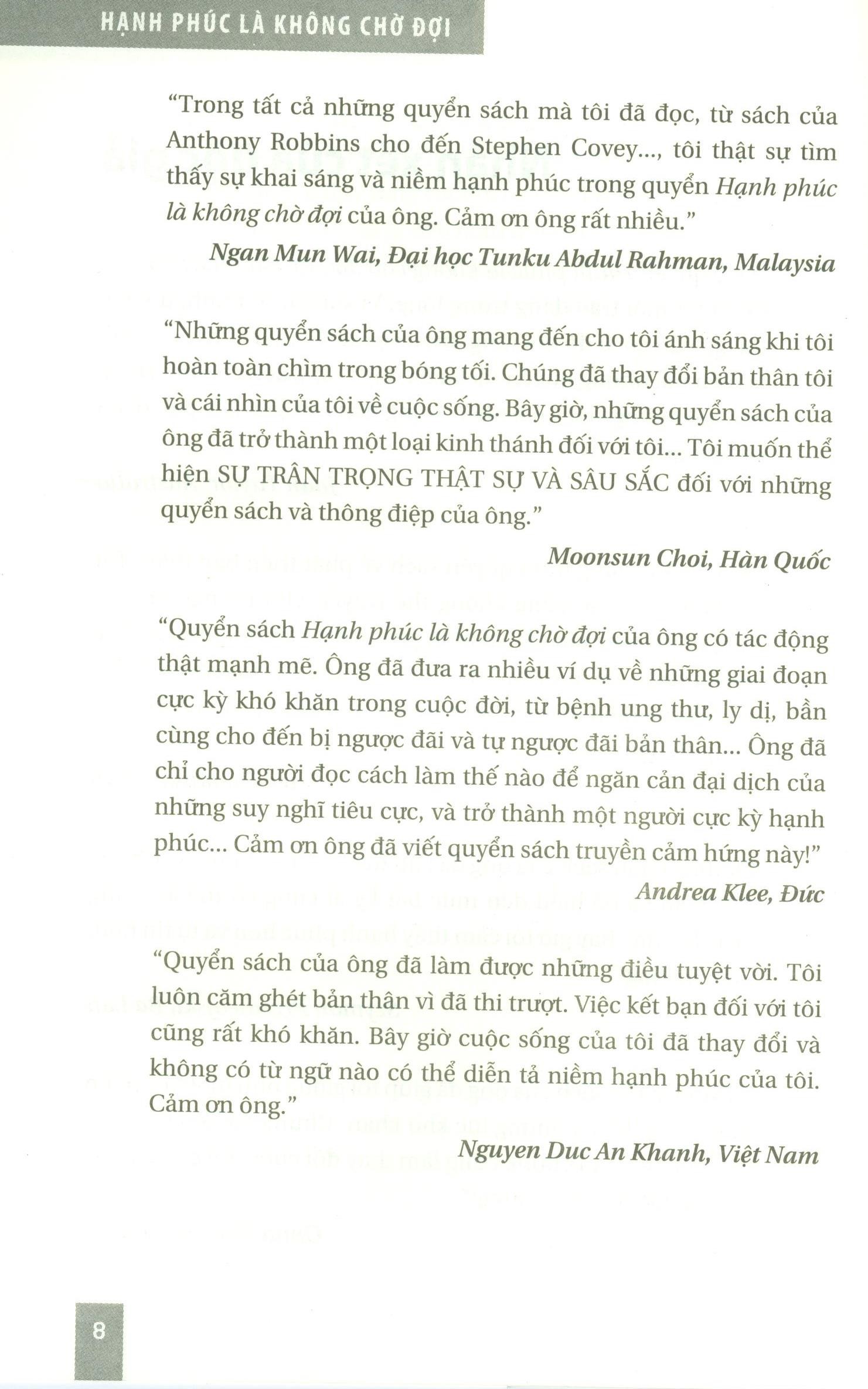 Hạnh Phúc Là Không Chờ Đợi PDF đọc ebook online, epub online, nghe sách nói audio miễn phí.