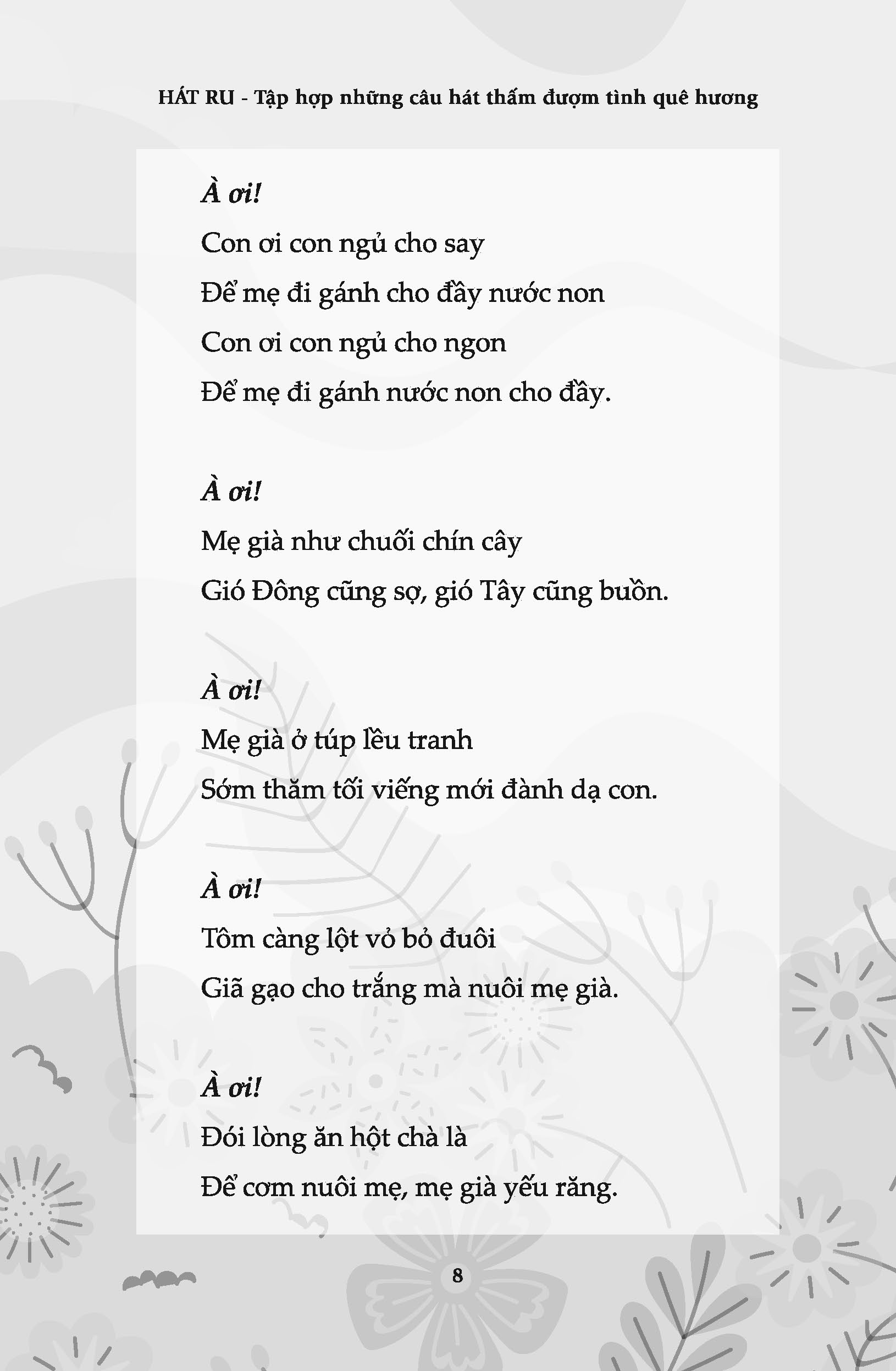 Tải sách Hát Ru - Tập Hợp Những Câu Hát Thấm Đượm Tình Quê Hương PDF đọc ebook online, epub online, nghe sách nói audio miễn phí.