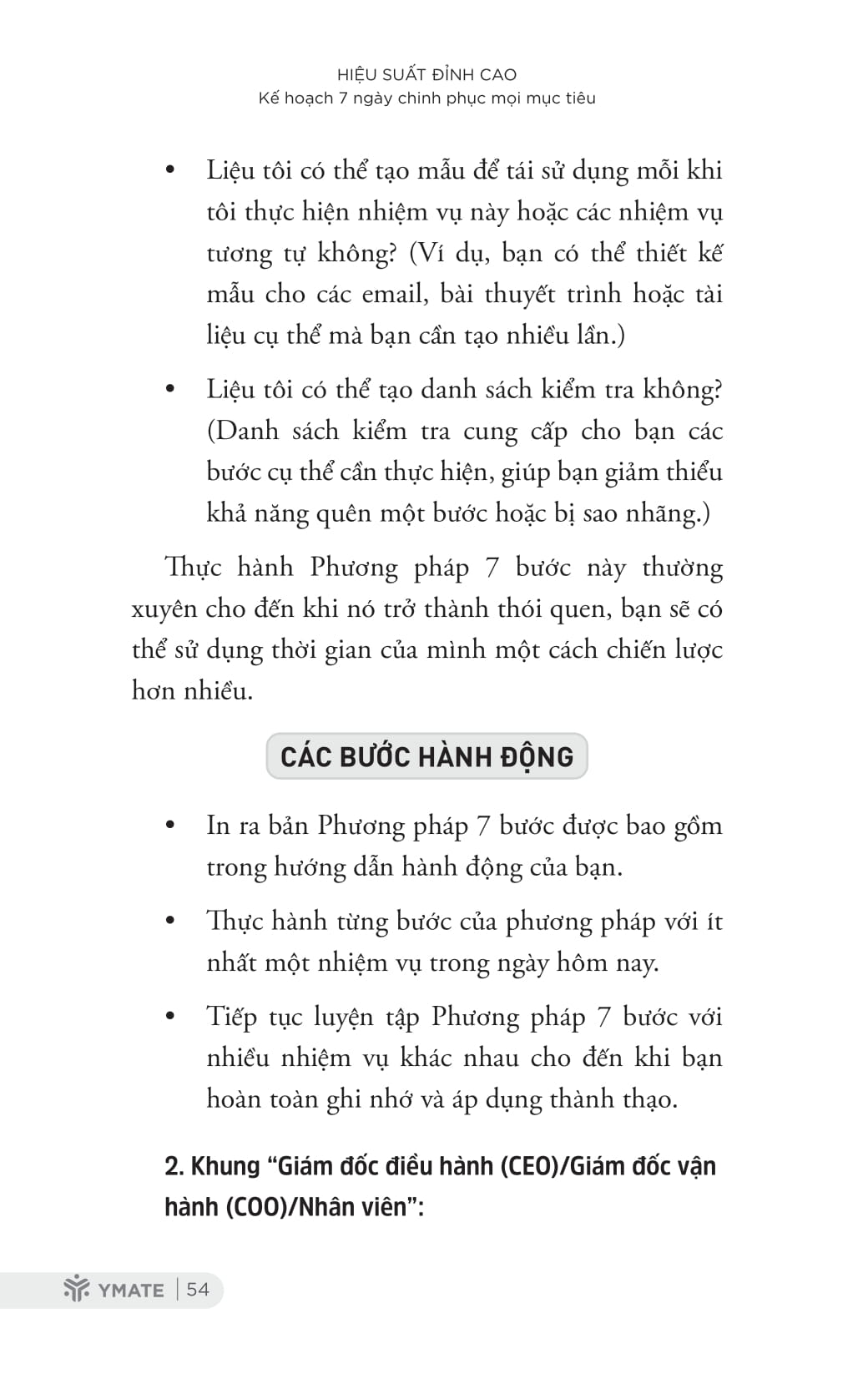 Hiệu Suất Đỉnh Cao - Kế Hoạch 7 Ngày Chinh Phục Mọi Mục Tiêu PDF Hiệu Suất Đỉnh Cao - Kế Hoạch 7 Ngày Chinh Phục Mọi Mục Tiêu PDF