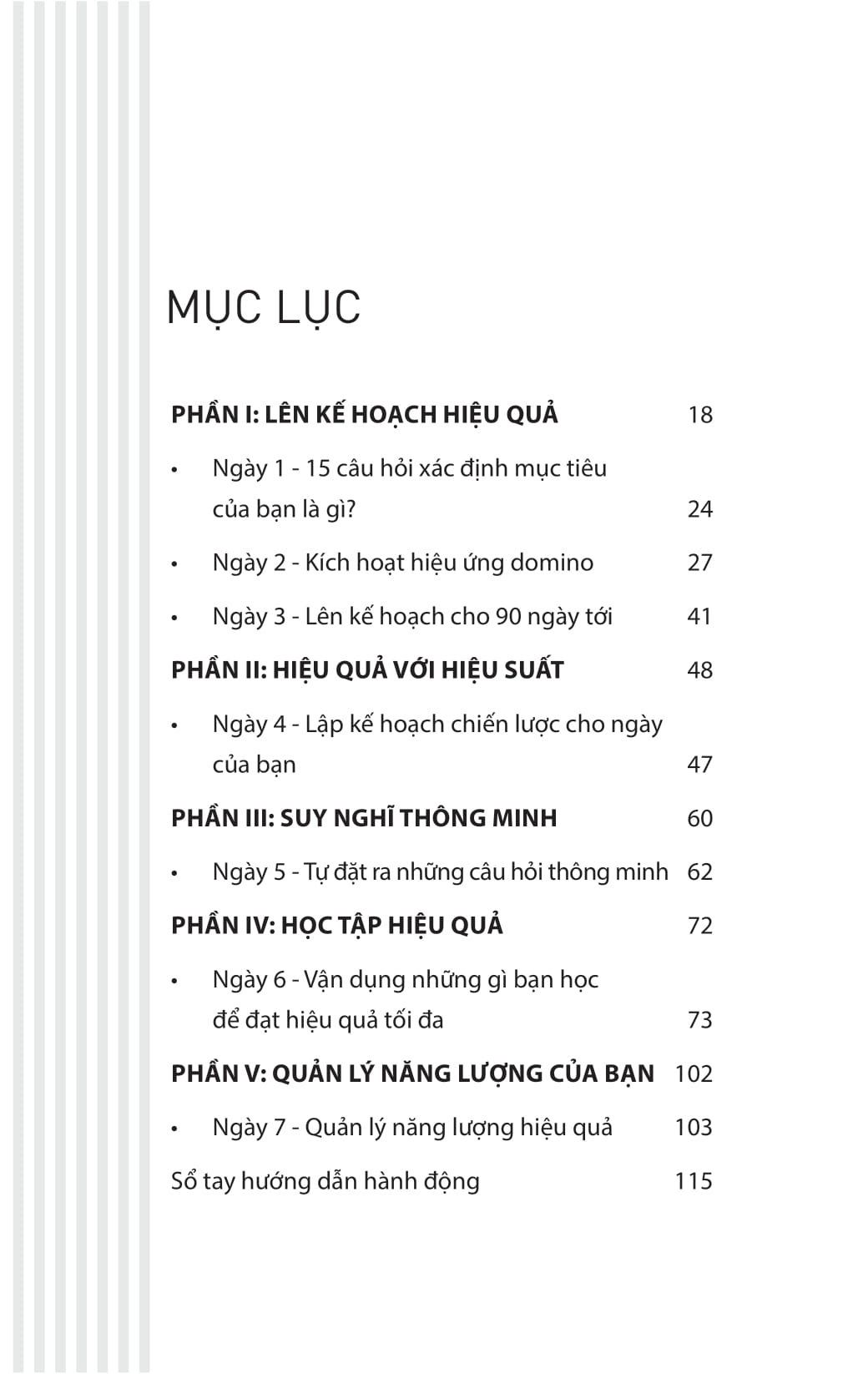 Hiệu Suất Đỉnh Cao - Kế Hoạch 7 Ngày Chinh Phục Mọi Mục Tiêu PDF Hiệu Suất Đỉnh Cao - Kế Hoạch 7 Ngày Chinh Phục Mọi Mục Tiêu PDF