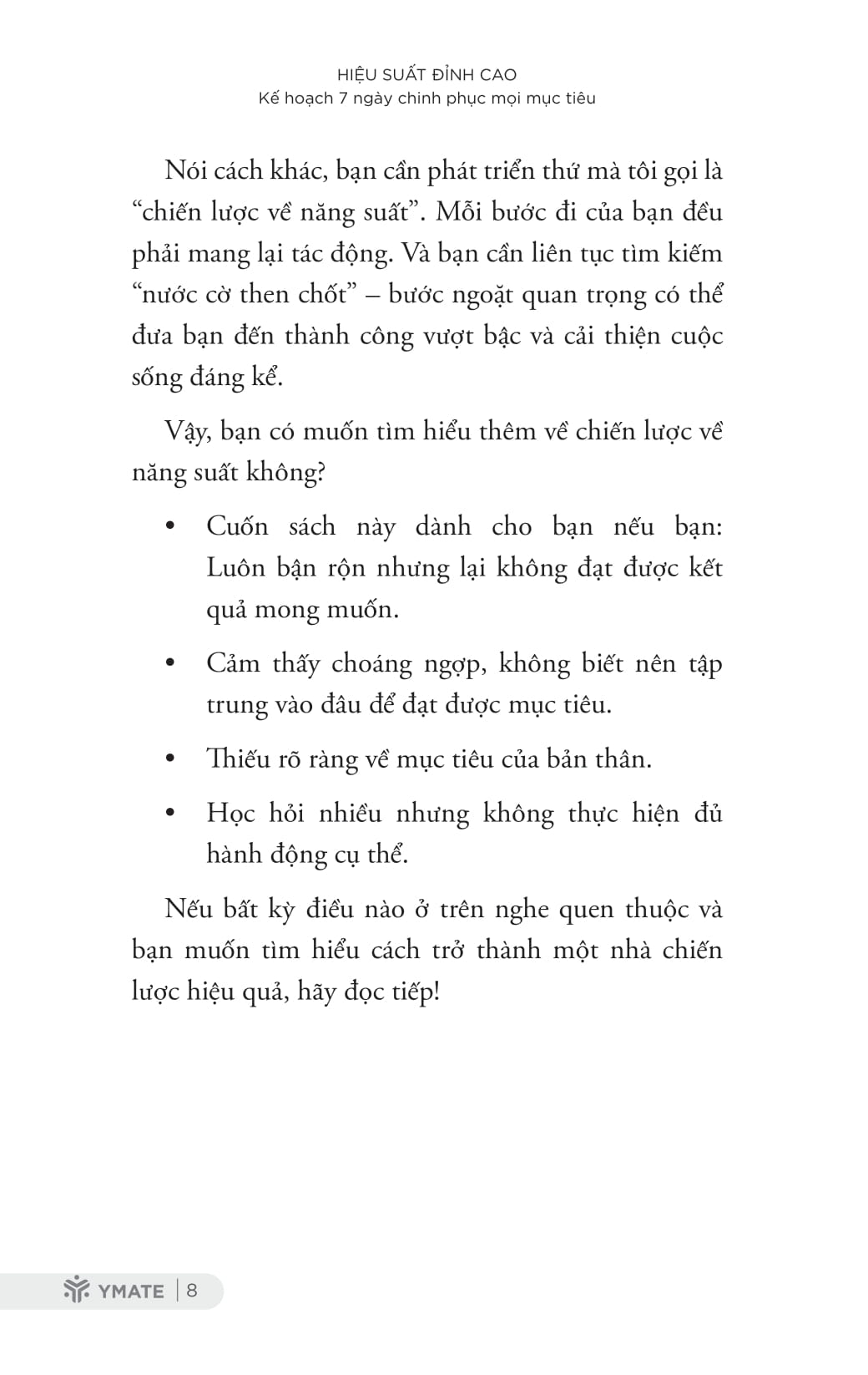 Hiệu Suất Đỉnh Cao - Kế Hoạch 7 Ngày Chinh Phục Mọi Mục Tiêu PDF Hiệu Suất Đỉnh Cao - Kế Hoạch 7 Ngày Chinh Phục Mọi Mục Tiêu PDF