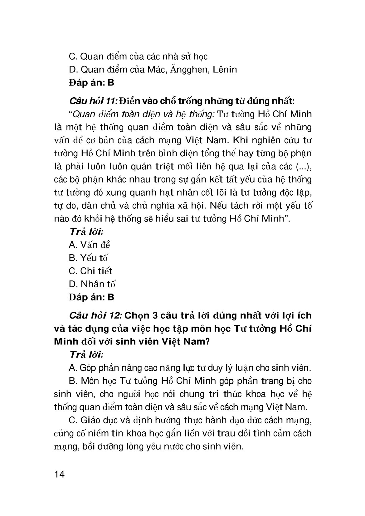 Hỏi - Đáp Môn Tư Tưởng Hồ Chí Minh PDF đọc ebook online, epub online, nghe sách nói audio miễn phí. Tải sách Hỏi - Đáp Môn Tư Tưởng Hồ Chí Minh PDF đọc ebook online, epub online, nghe sách nói audio miễn phí.