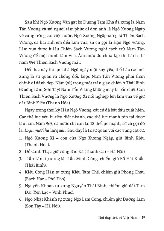 Hỏi Đáp Lịch Sử Việt Nam - Tập 2 - Nước Việt Nam Dưới Đời Ngô, Đinh, Tiền Lê, Lý, Trần, Hồ PDF đọc ebook online, epub online, nghe sách nói audio miễn phí. Tải sách Hỏi Đáp Lịch Sử Việt Nam - Tập 2 - Nước Việt Nam Dưới Đời Ngô, Đinh, Tiền Lê, Lý, Trần, Hồ PDF đọc ebook online, epub online, nghe sách nói audio miễn phí.