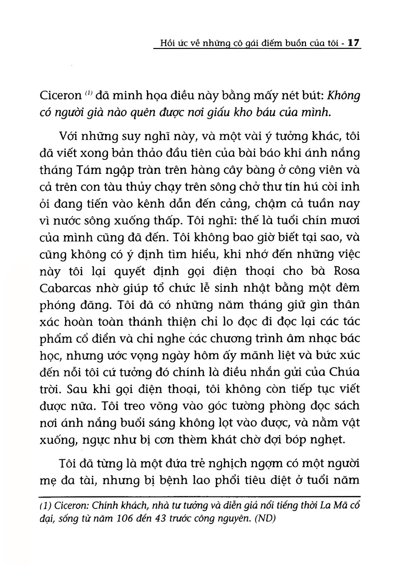 Hồi Ức Về Những Cô Gái Điếm Buồn Của Tôi (Tái Bản 2017) PDF đọc ebook online, epub online, nghe sách nói audio miễn phí. Hồi Ức Về Những Cô Gái Điếm Buồn Của Tôi (Tái Bản 2017) PDF đọc ebook online, epub online, nghe sách nói audio miễn phí.