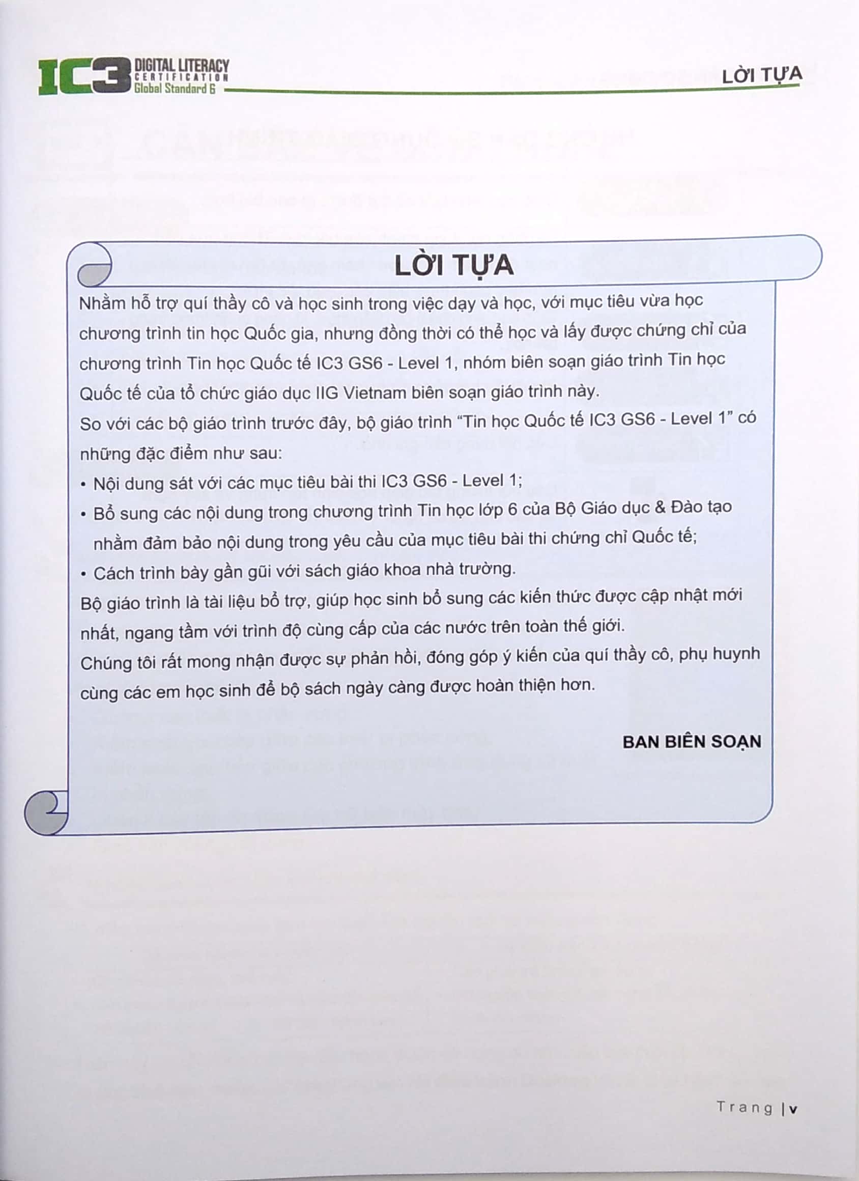 Tăng Cường Tin Học Quốc Tế - Dành Cho Lớp 6 - Ic3 Gs6 Level 1 PDF đọc ebook online, epub online, nghe sách nói audio miễn phí.