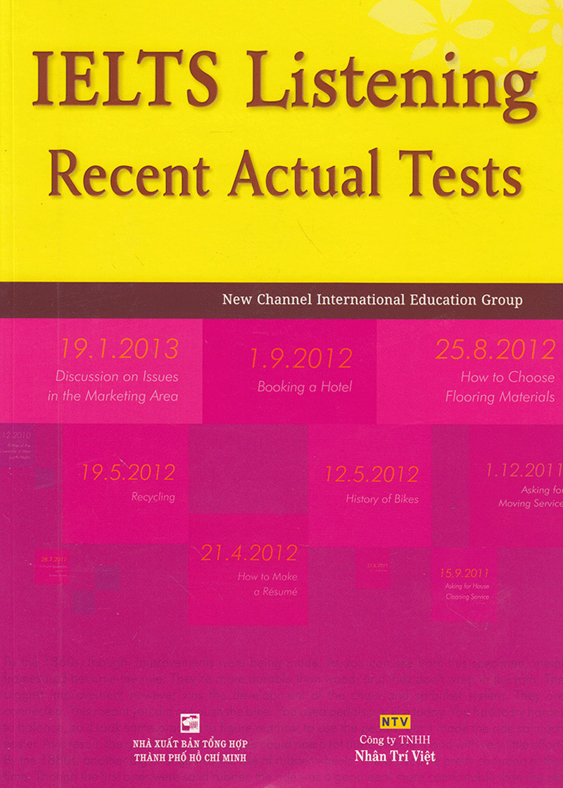 Ielts Listening Recent Actual Test PDF đọc ebook online, epub online, nghe sách nói audio miễn phí.