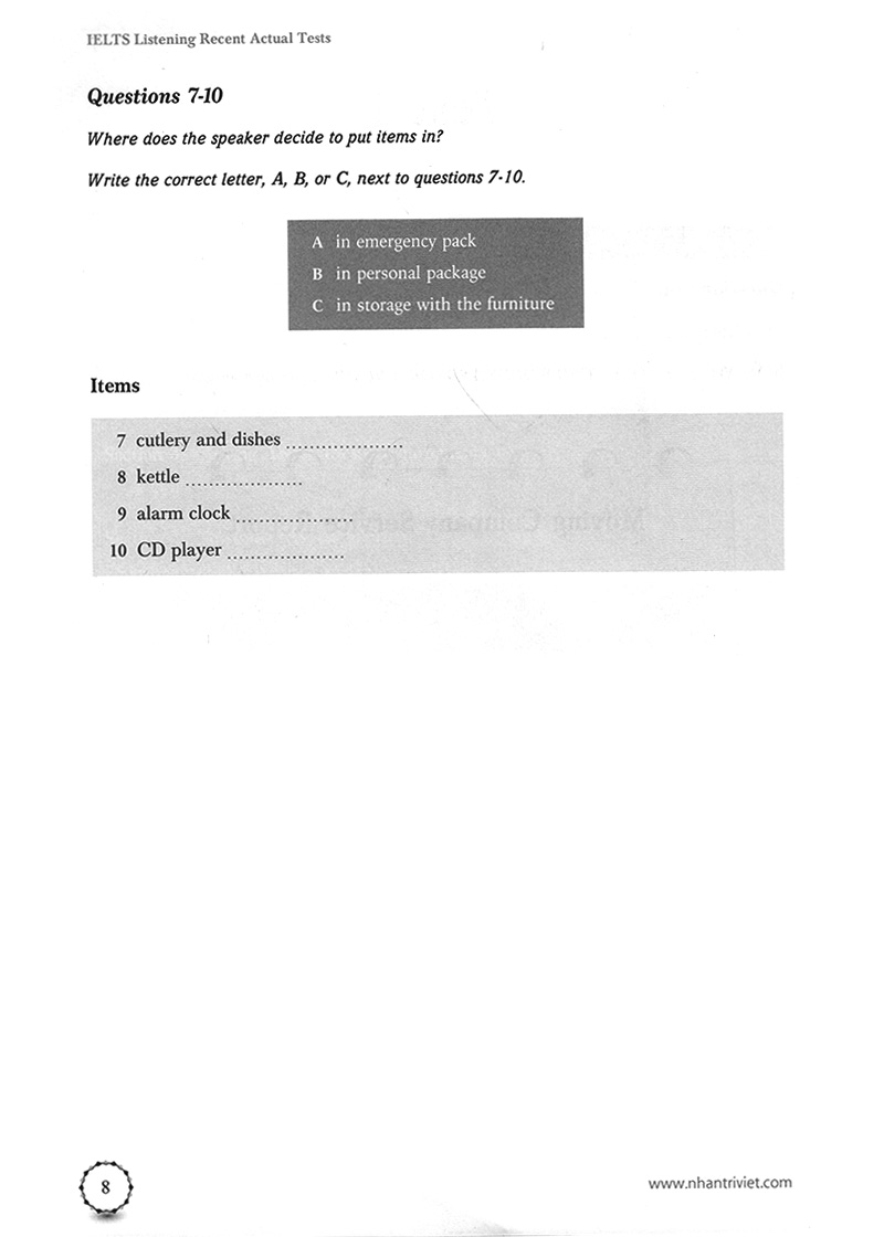 Ielts Listening Recent Actual Test PDF đọc ebook online, epub online, nghe sách nói audio miễn phí.
