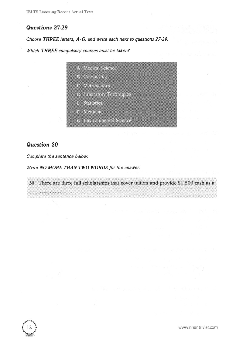 Ielts Listening Recent Actual Test PDF đọc ebook online, epub online, nghe sách nói audio miễn phí.