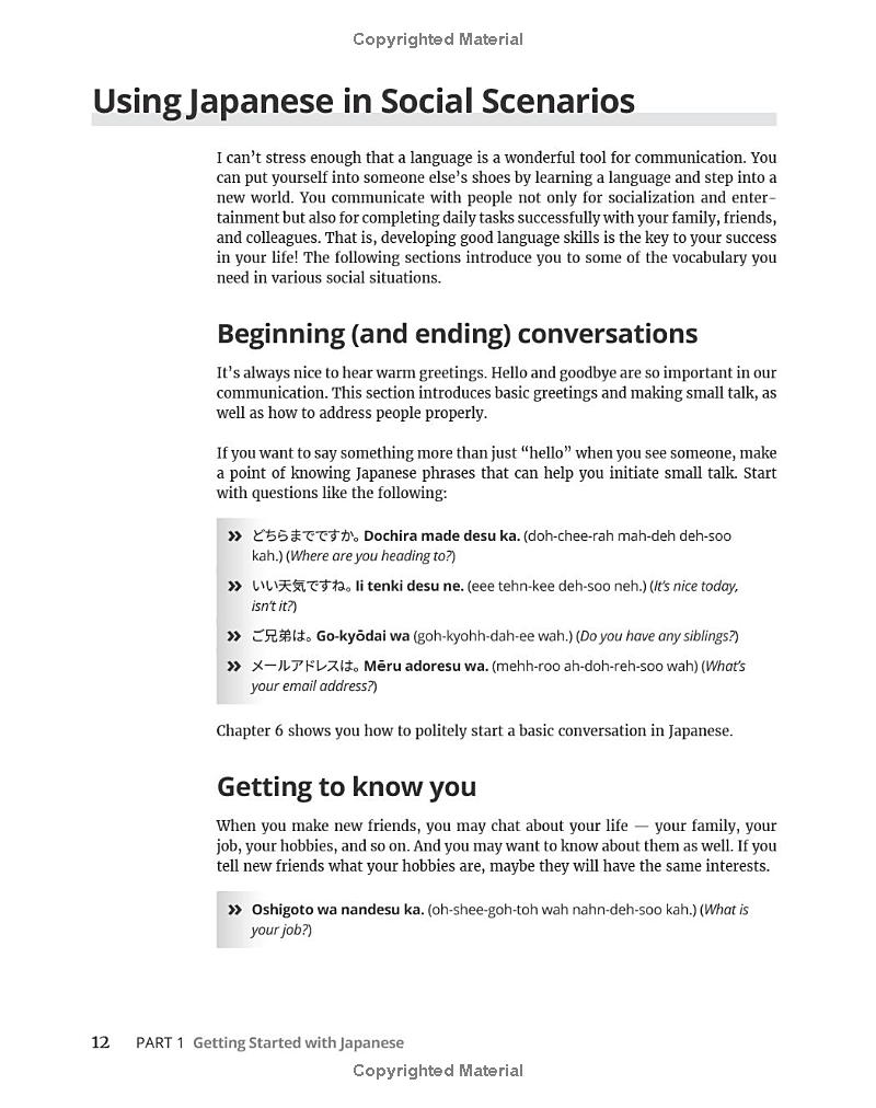 Japanese For Dummies 3rd Edition