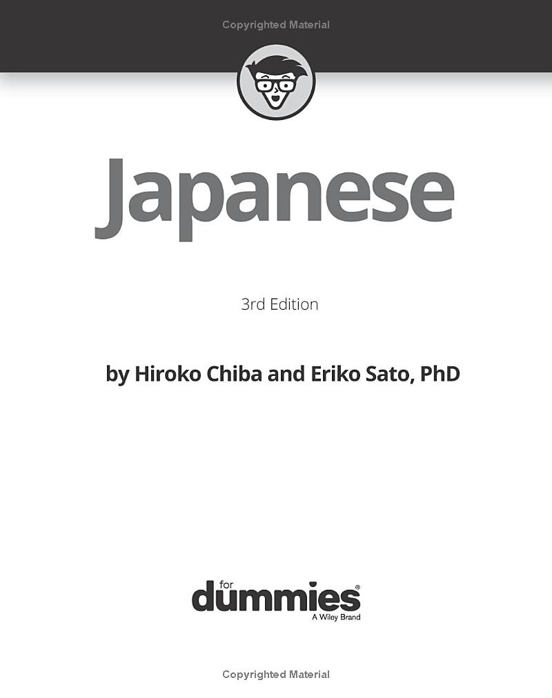 Japanese For Dummies 3rd Edition