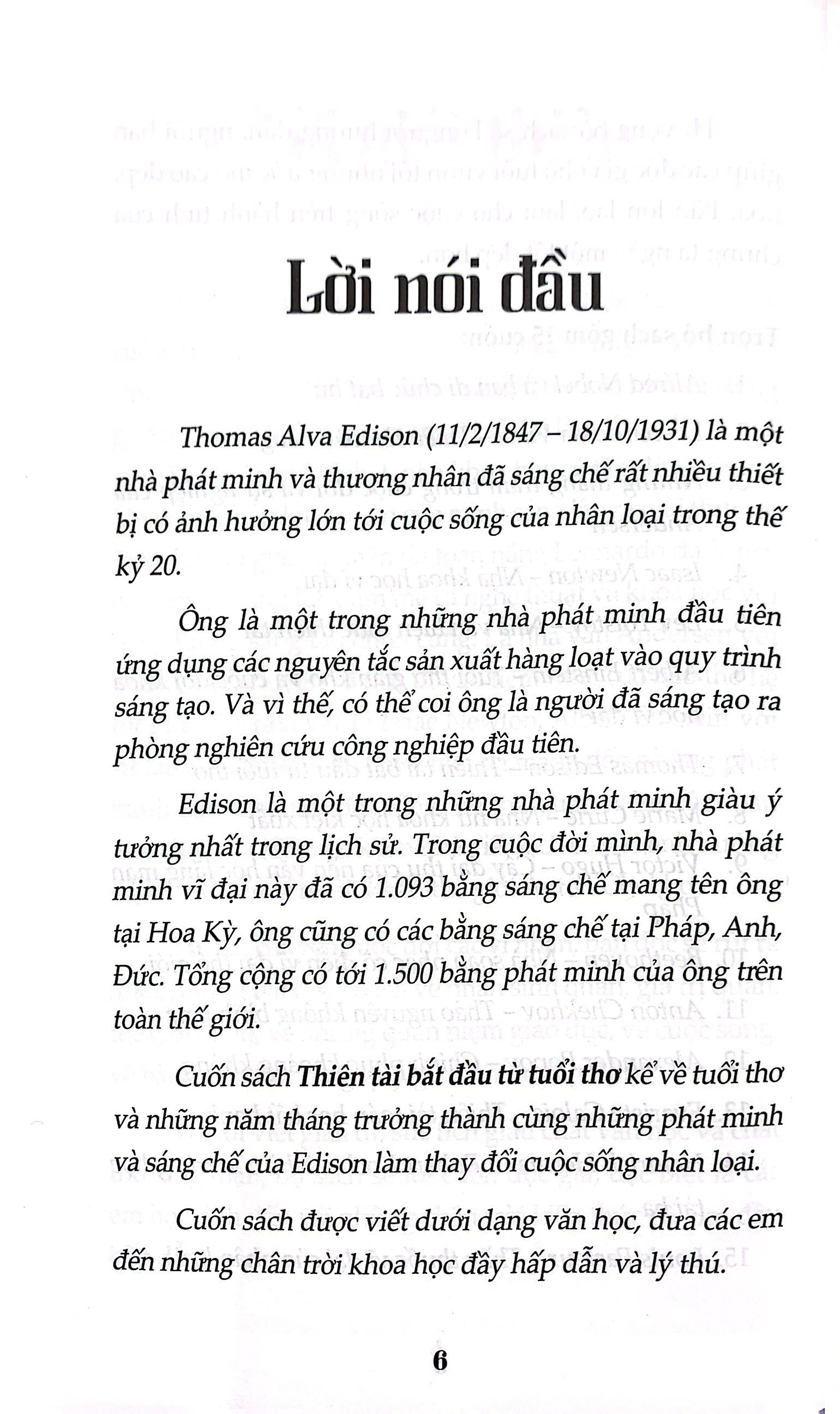 Tải sách Kể Chuyện Cuộc Đời Các Thiên Tài: Thomas Edison - Thiên Tài Bắt Đầu Từ Tuổi Thơ PDF đọc ebook online, epub online, nghe sách nói audio miễn phí.