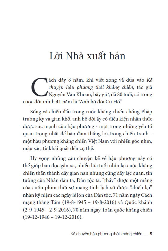 Kể Chuyện Hậu Phương Thời Kháng Chiến PDF Kể Chuyện Hậu Phương Thời Kháng Chiến PDF