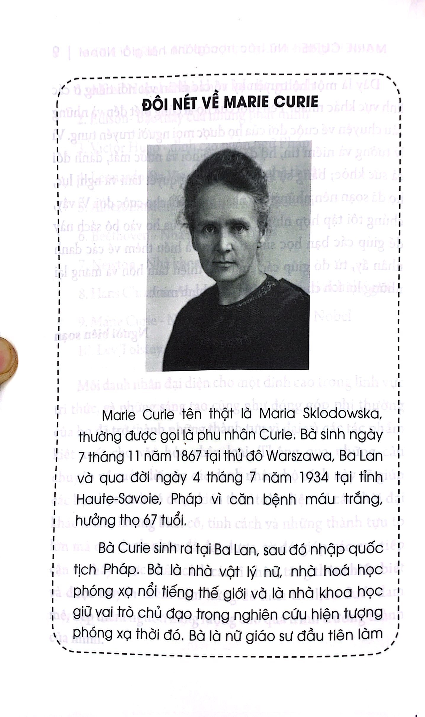 Kể Chuyện Thiên Tài Nổi Tiếng - Marie Curie - Nữ Bác Học Giành Hai Giải Nobel PDF đọc ebook online, epub online, nghe sách nói audio miễn phí.