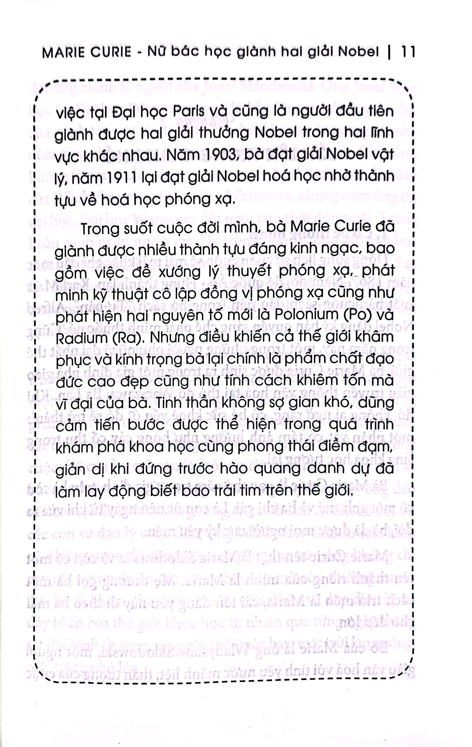 Kể Chuyện Thiên Tài Nổi Tiếng - Marie Curie - Nữ Bác Học Giành Hai Giải Nobel PDF đọc ebook online, epub online, nghe sách nói audio miễn phí.