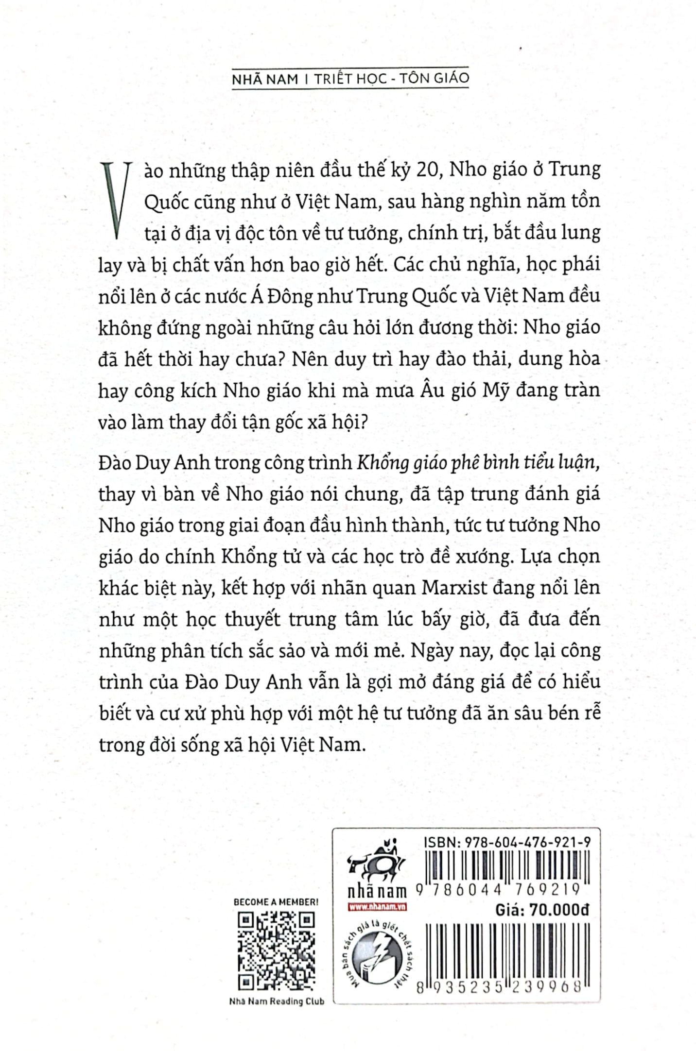 Khổng Giáo Phê Bình Tiểu Luận PDF Khổng Giáo Phê Bình Tiểu Luận PDF
