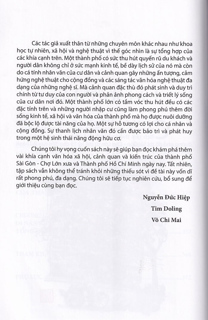 Kiến Trúc Đô Thị Và Cảnh Quan Sài Gòn - Chợ Lớn Xưa Và Nay PDF đọc ebook online, epub online, nghe sách nói audio miễn phí. Tải sách Kiến Trúc Đô Thị Và Cảnh Quan Sài Gòn - Chợ Lớn Xưa Và Nay PDF đọc ebook online, epub online, nghe sách nói audio miễn phí.