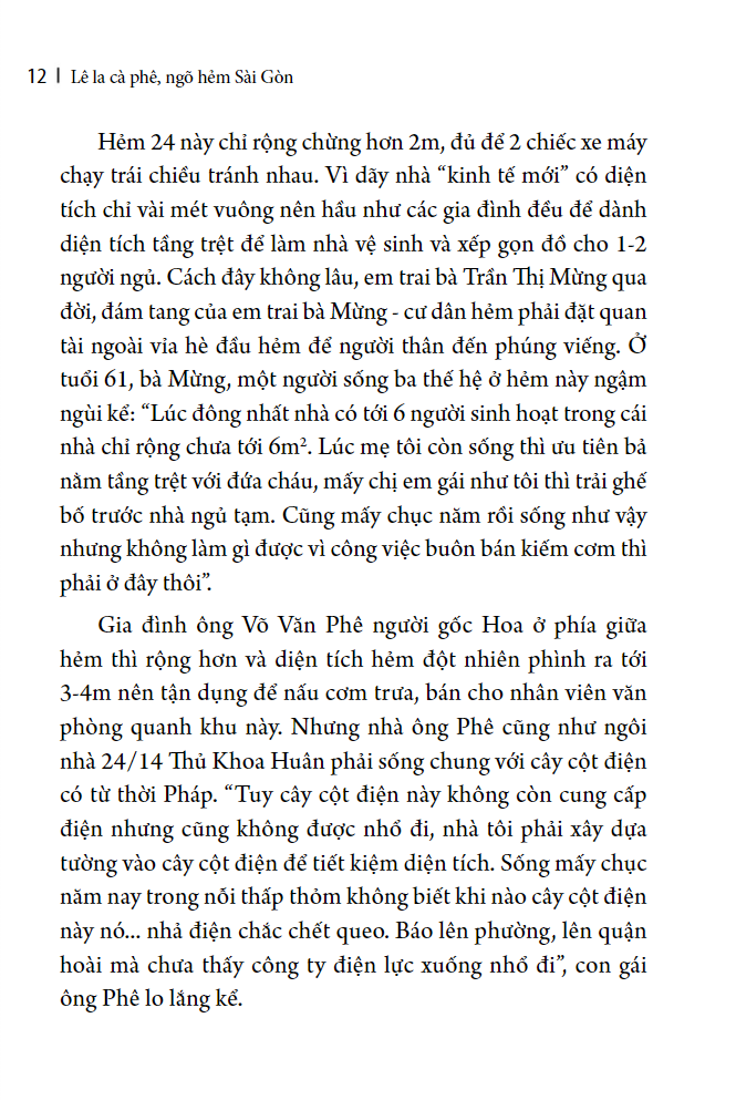 Lê La Cà Phê, Ngõ Hẻm Sài Gòn PDF đọc ebook online, epub online, nghe sách nói audio miễn phí.