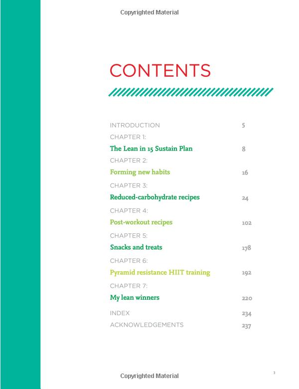 Lean In 15 The Sustain Plan 15 Minute Meals And Workouts To Get You