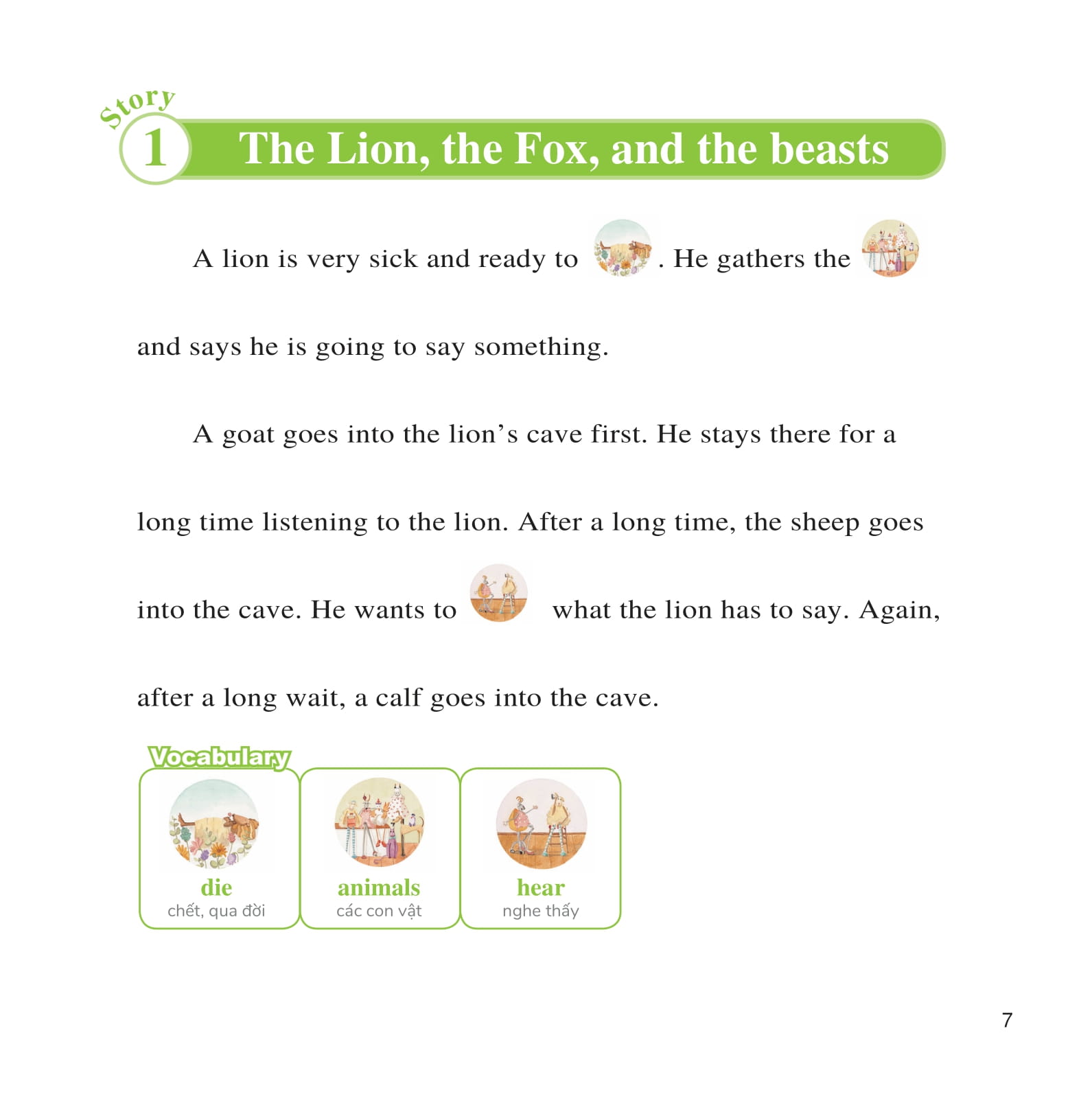 Learn English With Fables 4 - Học Tiếng Anh Qua Truyện Ngụ Ngôn - Tập 4 - The Lion, The Fox, And The Beasts - Sư Tử, Cáo Và Muôn Loài PDF đọc ebook online, epub online, nghe sách nói audio miễn phí.