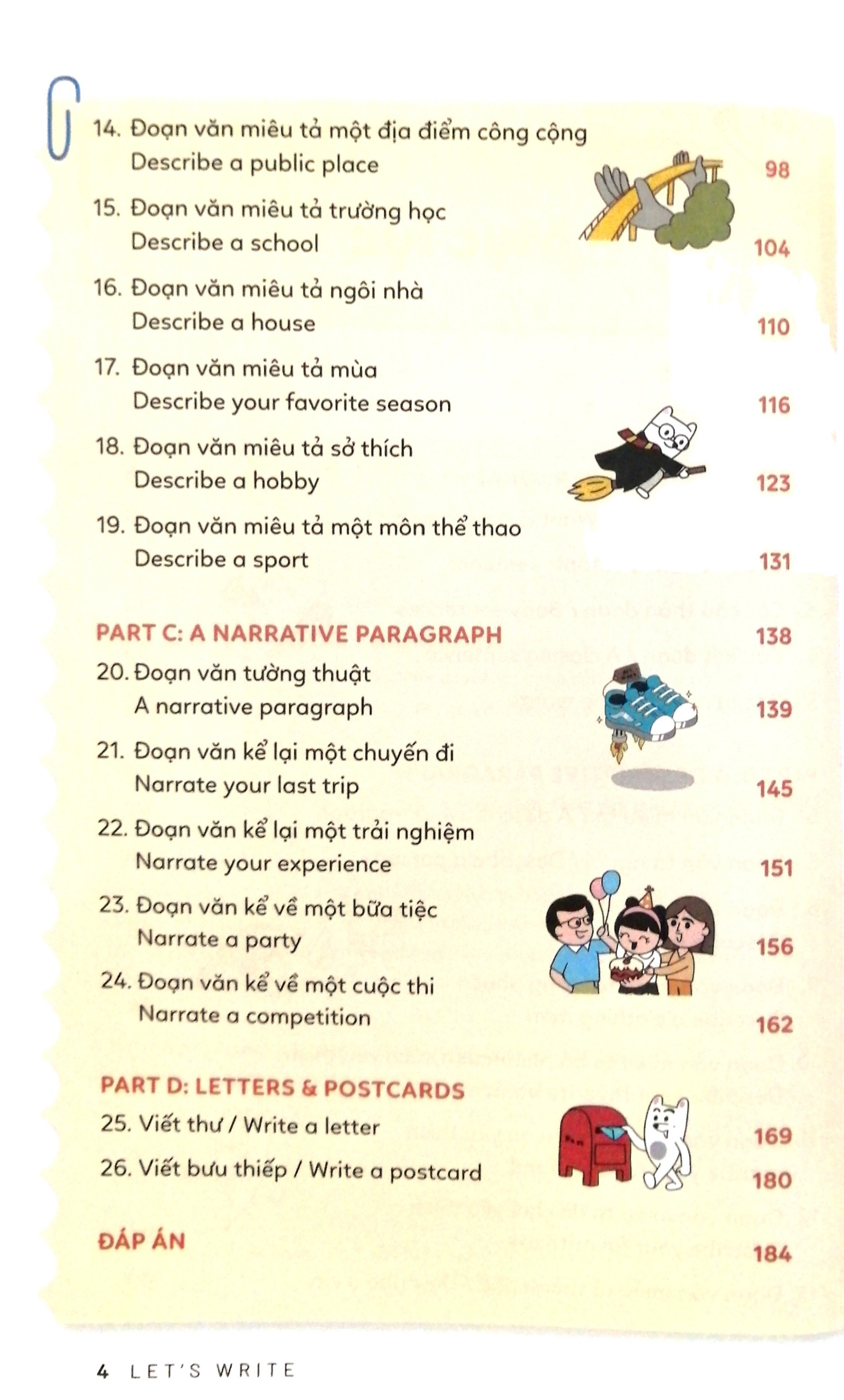 Let’s Write! - Viết Đoạn Không Khó - Tập 1 PDF đọc ebook online, epub online, nghe sách nói audio miễn phí.