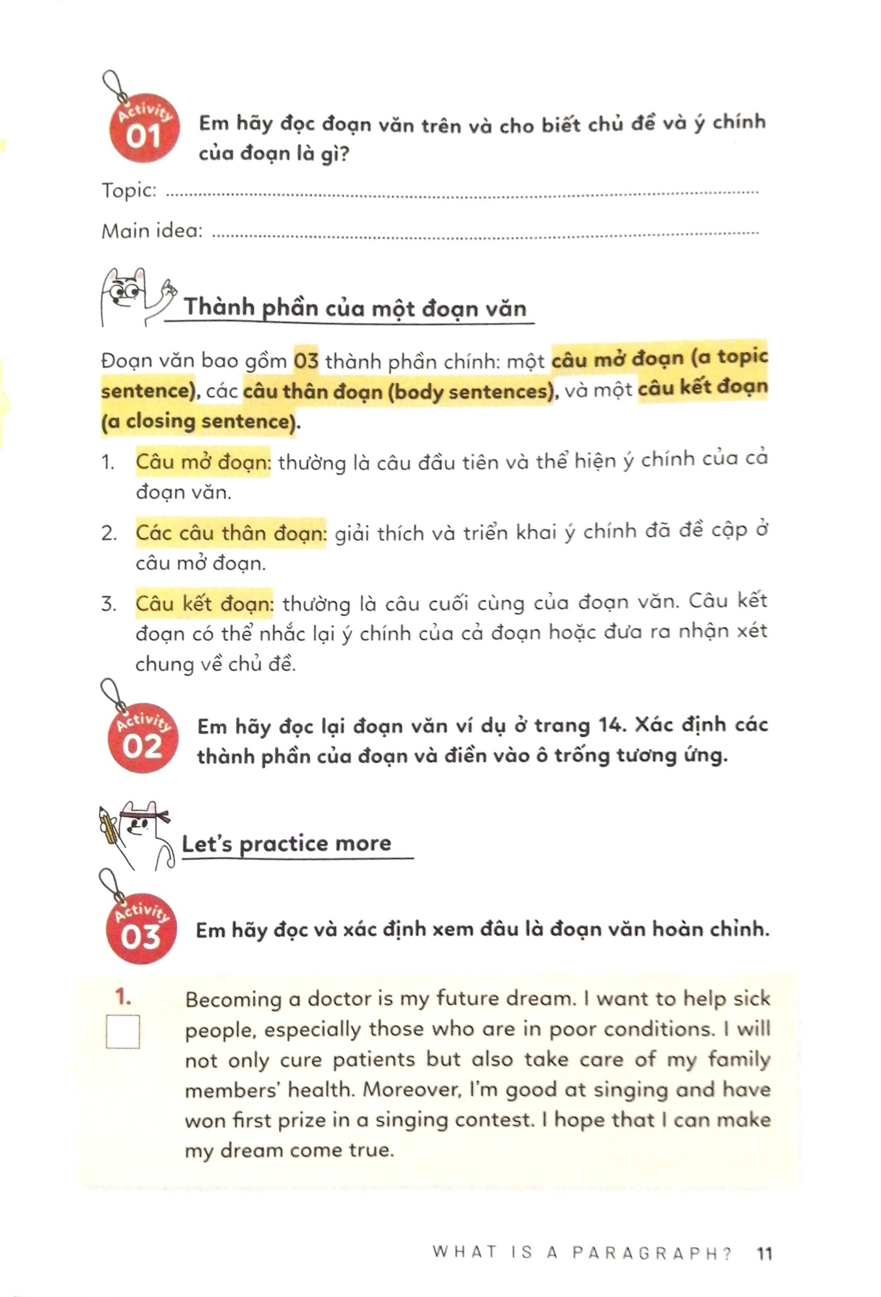 Let’s Write! - Viết Đoạn Không Khó - Tập 1 PDF đọc ebook online, epub online, nghe sách nói audio miễn phí.