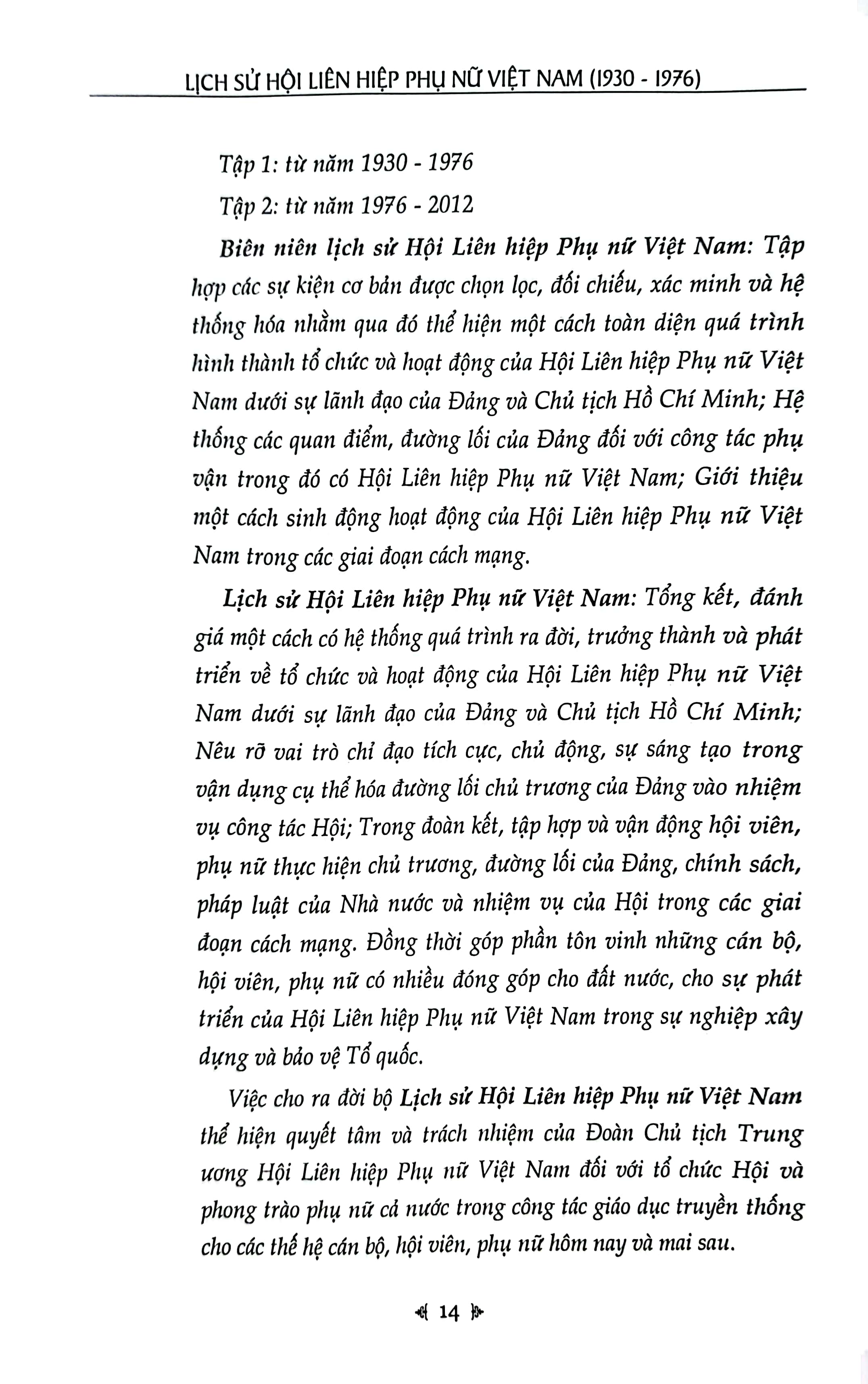 Bộ Lịch Sử Hội Liên Hiệp Phụ Nữ Việt Nam - Tập 1 PDF Bộ Lịch Sử Hội Liên Hiệp Phụ Nữ Việt Nam - Tập 1 PDF