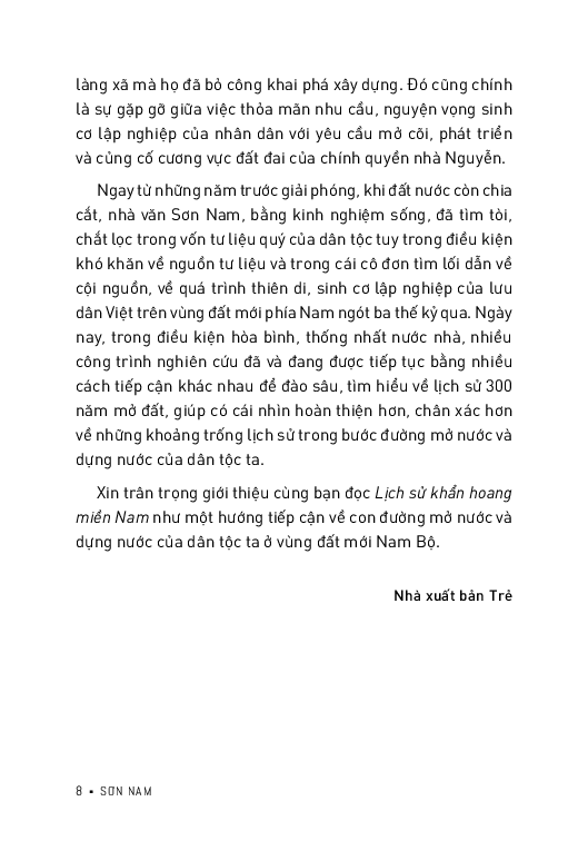 Lịch Sử Khẩn Hoang Miền Nam (Tái Bản 2024) PDF đọc ebook online, epub online, nghe sách nói audio miễn phí. Tải sách Lịch Sử Khẩn Hoang Miền Nam (Tái Bản 2024) PDF đọc ebook online, epub online, nghe sách nói audio miễn phí.