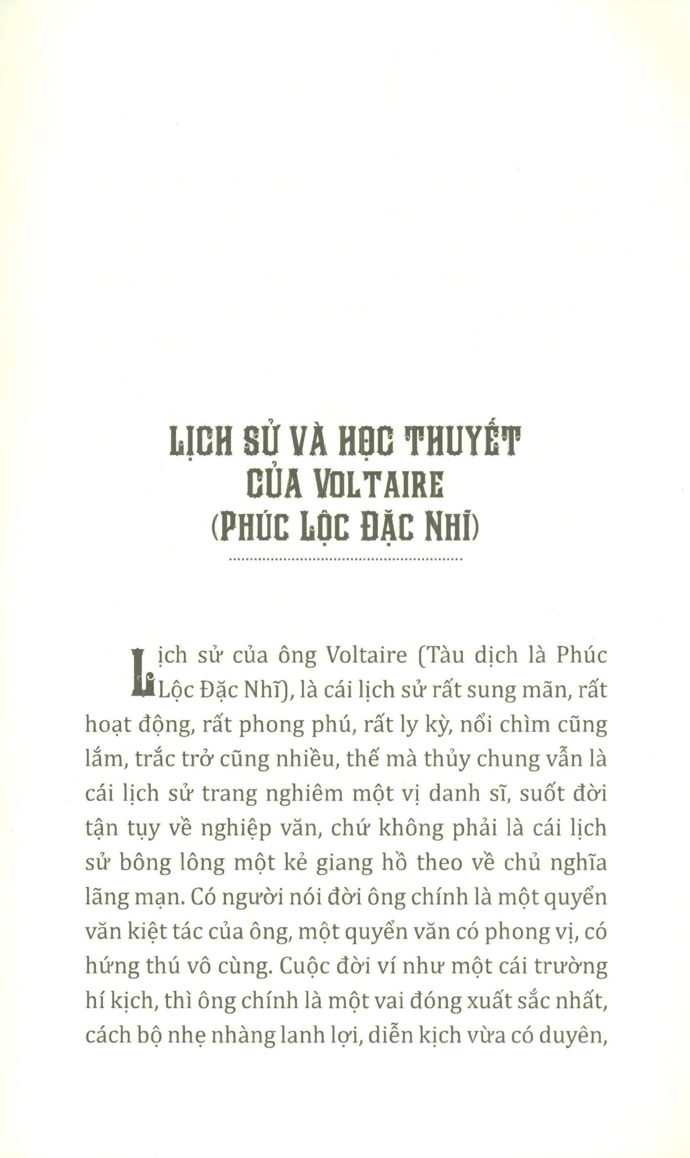 Lịch Sử Và Học Thuyết Của Voltaire PDF Lịch Sử Và Học Thuyết Của Voltaire PDF