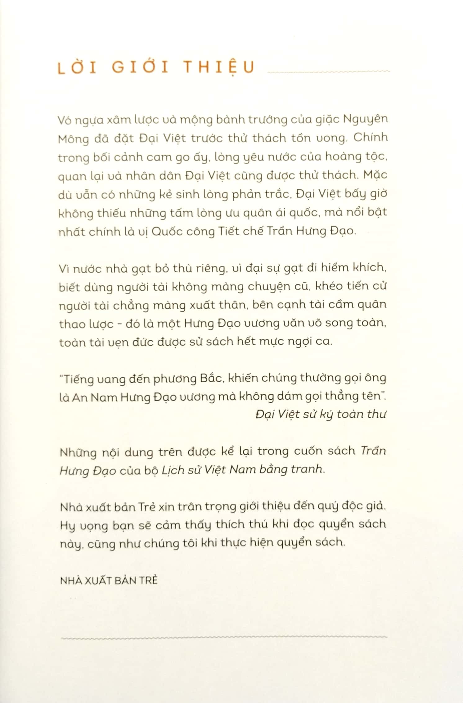 Lịch Sử Việt Nam Bằng Tranh - Trần Hưng Đạo (Bản Màu) PDF đọc ebook online, epub online, nghe sách nói audio miễn phí.