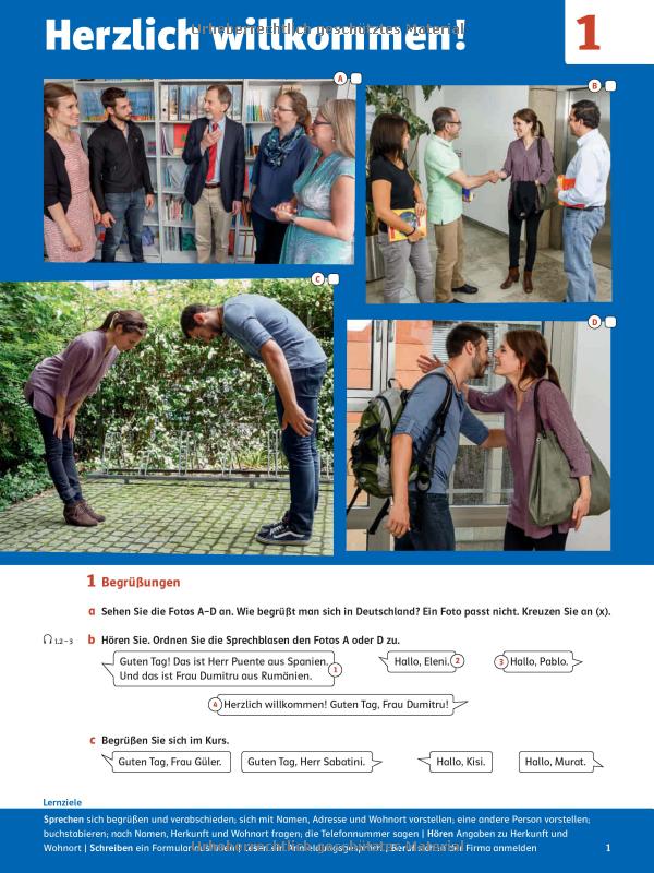 Miteinander Deutsch Für Alltag Und Beruf A1.1 Linie 1 A1.1: Deutsch in Alltag und Beruf. Kurs- und Übungsbuch mit DVD