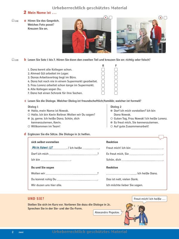 Linie 1 A2 Deutsch In Alltag Und Beruf Lösungen Linie 1 A2.1: Deutsch in Alltag und Beruf. Kurs- und Übungsbuch mit DVD-ROM