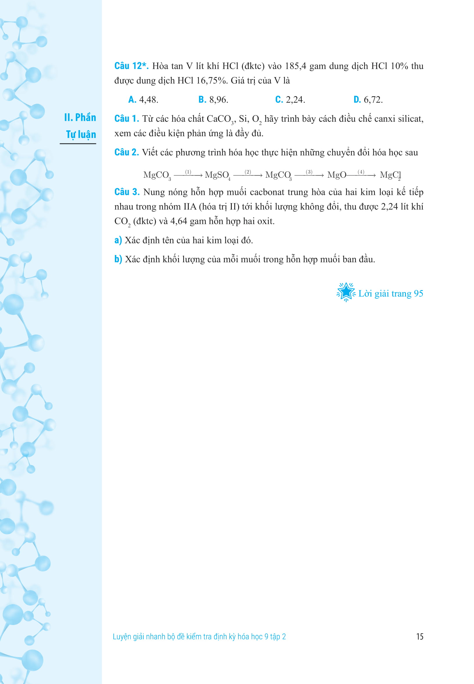 Tải sách Luyện Giải Nhanh Bộ Đề Kiểm Tra Định Kỳ Hóa Học 9 - Tập 2 PDF đọc ebook online, epub online, nghe sách nói audio miễn phí.