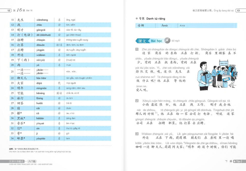 Luyện Nói Tiếng Trung Quốc Cấp Tốc Cho Người Bắt Đầu - Tập 2 2024 PDF Luyện Nói Tiếng Trung Quốc Cấp Tốc Cho Người Bắt Đầu - Tập 2 2024 PDF