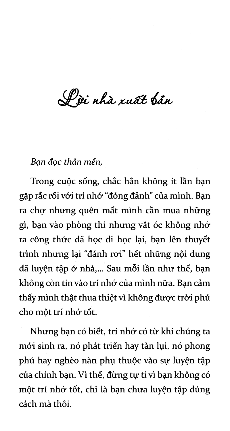 Luyện Trí Nhớ PDF đọc ebook online, epub online, nghe sách nói audio miễn phí.