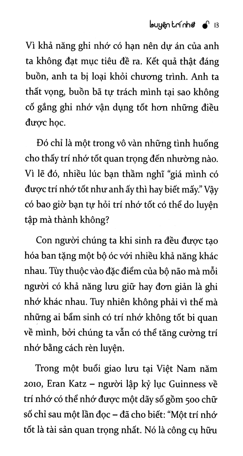 Luyện Trí Nhớ PDF đọc ebook online, epub online, nghe sách nói audio miễn phí.