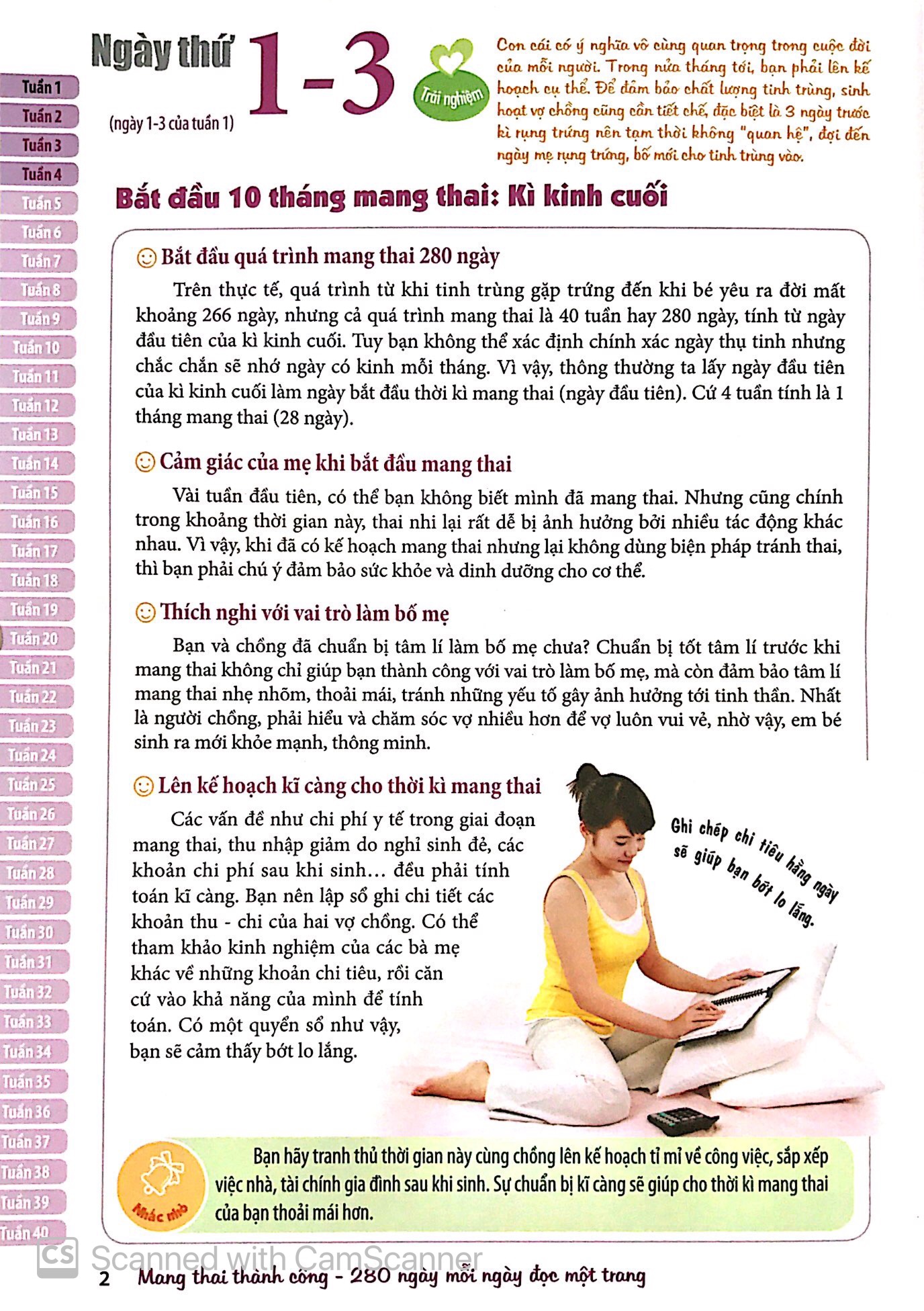 Mang Thai Thành Công 280 Ngày - Mỗi Ngày Đọc Một Trang PDF
