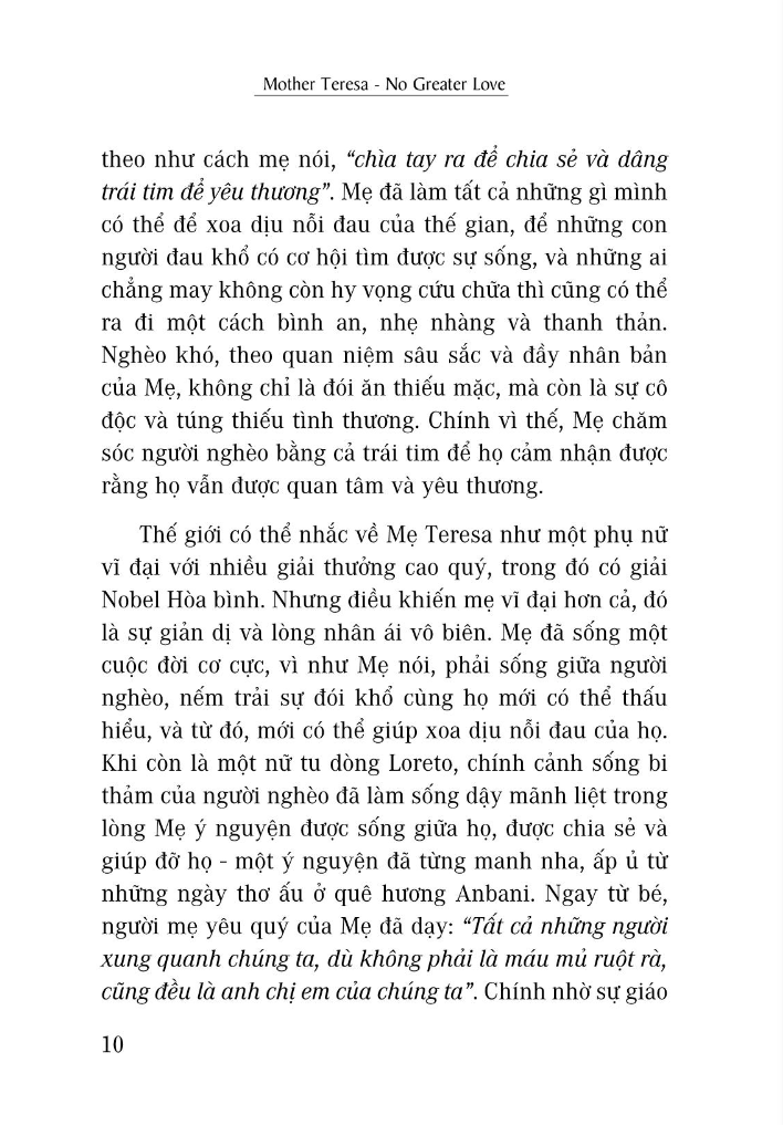 Mẹ Teresa - Trên Cả Tình Yêu PDF đọc ebook online, epub online, nghe sách nói audio miễn phí. Mẹ Teresa - Trên Cả Tình Yêu PDF đọc ebook online, epub online, nghe sách nói audio miễn phí.