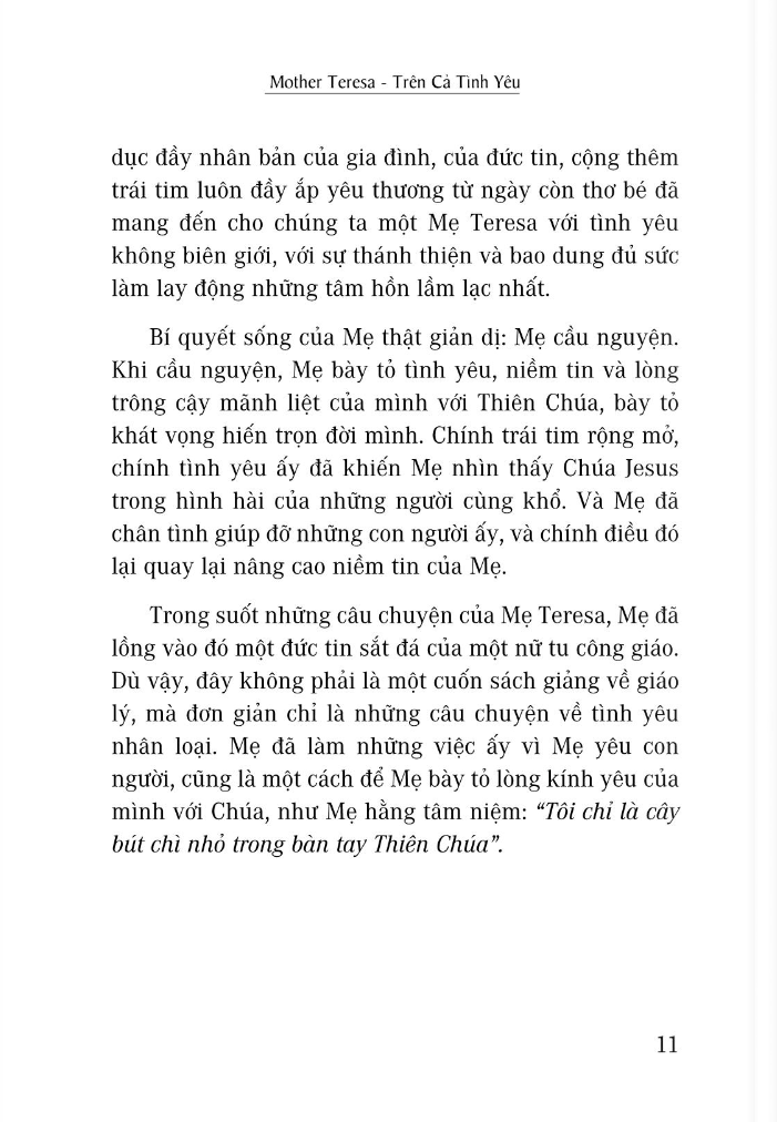 Mẹ Teresa - Trên Cả Tình Yêu PDF đọc ebook online, epub online, nghe sách nói audio miễn phí. Mẹ Teresa - Trên Cả Tình Yêu PDF đọc ebook online, epub online, nghe sách nói audio miễn phí.