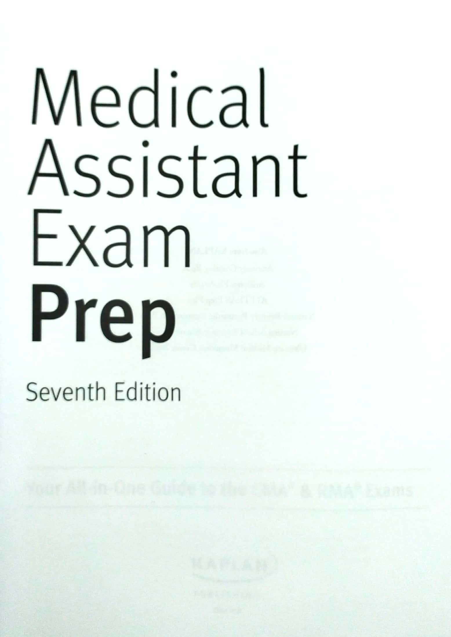 Medical Assistant Exam Prep Your AllinOne Guide To The CMA & RMA