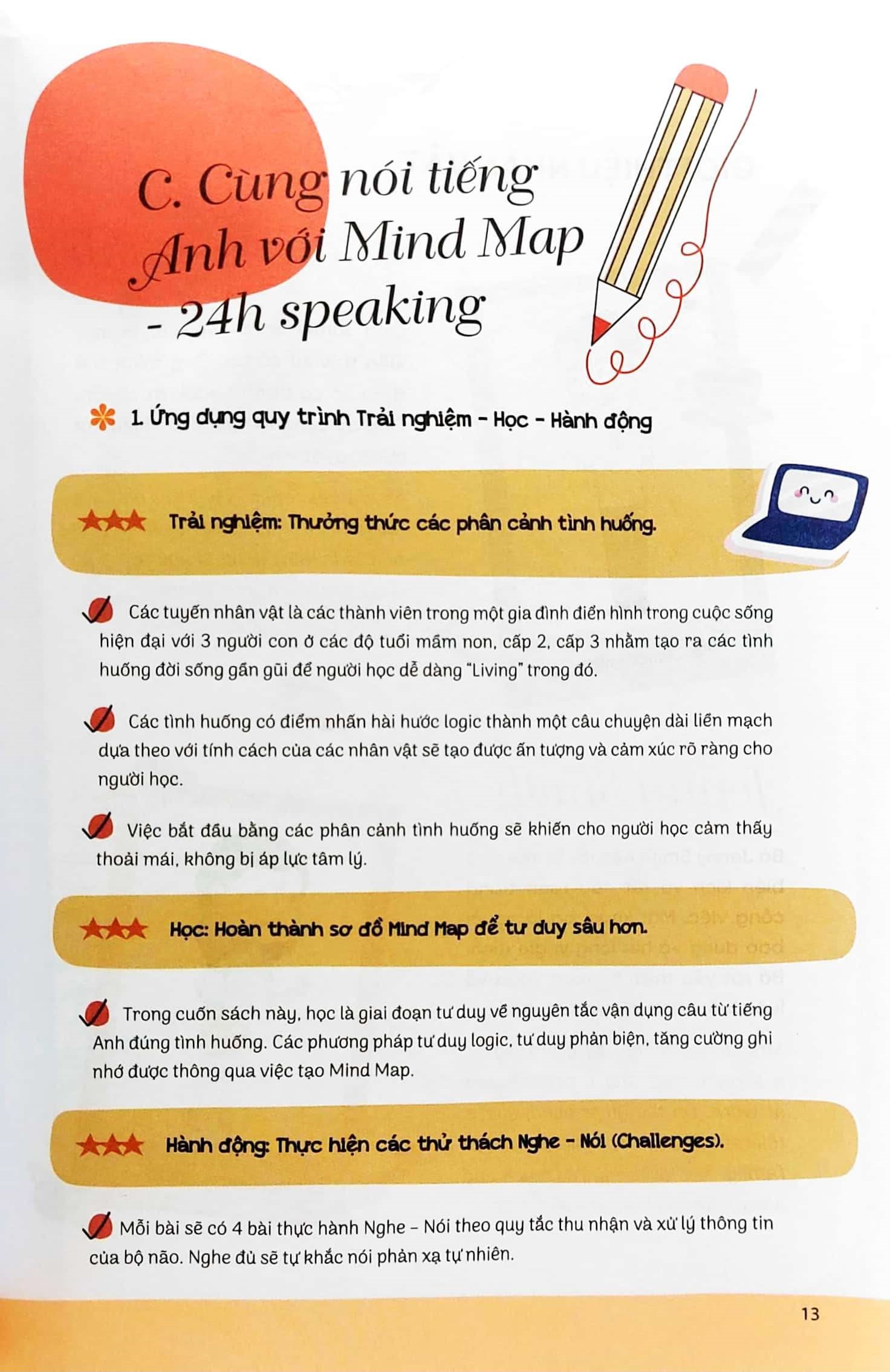 Mind Map 24H English - Giao Tiếp - Học Tiếng Anh Giao Tiếp Thực Chiến Cực Kỳ Hiệu Quả Thông Qua Sơ Đồ Tư Duy PDF đọc ebook online, epub online, nghe sách nói audio miễn phí. Mind Map 24H English - Giao Tiếp - Học Tiếng Anh Giao Tiếp Thực Chiến Cực Kỳ Hiệu Quả Thông Qua Sơ Đồ Tư Duy PDF đọc ebook online, epub online, nghe sách nói audio miễn phí.