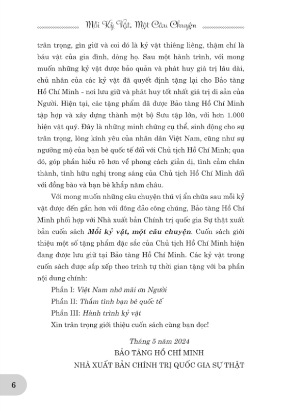 Mỗi Kỷ Vật Một Câu Chuyện PDF đọc ebook online, epub online, nghe sách nói audio miễn phí. Tải sách Mỗi Kỷ Vật Một Câu Chuyện PDF đọc ebook online, epub online, nghe sách nói audio miễn phí.