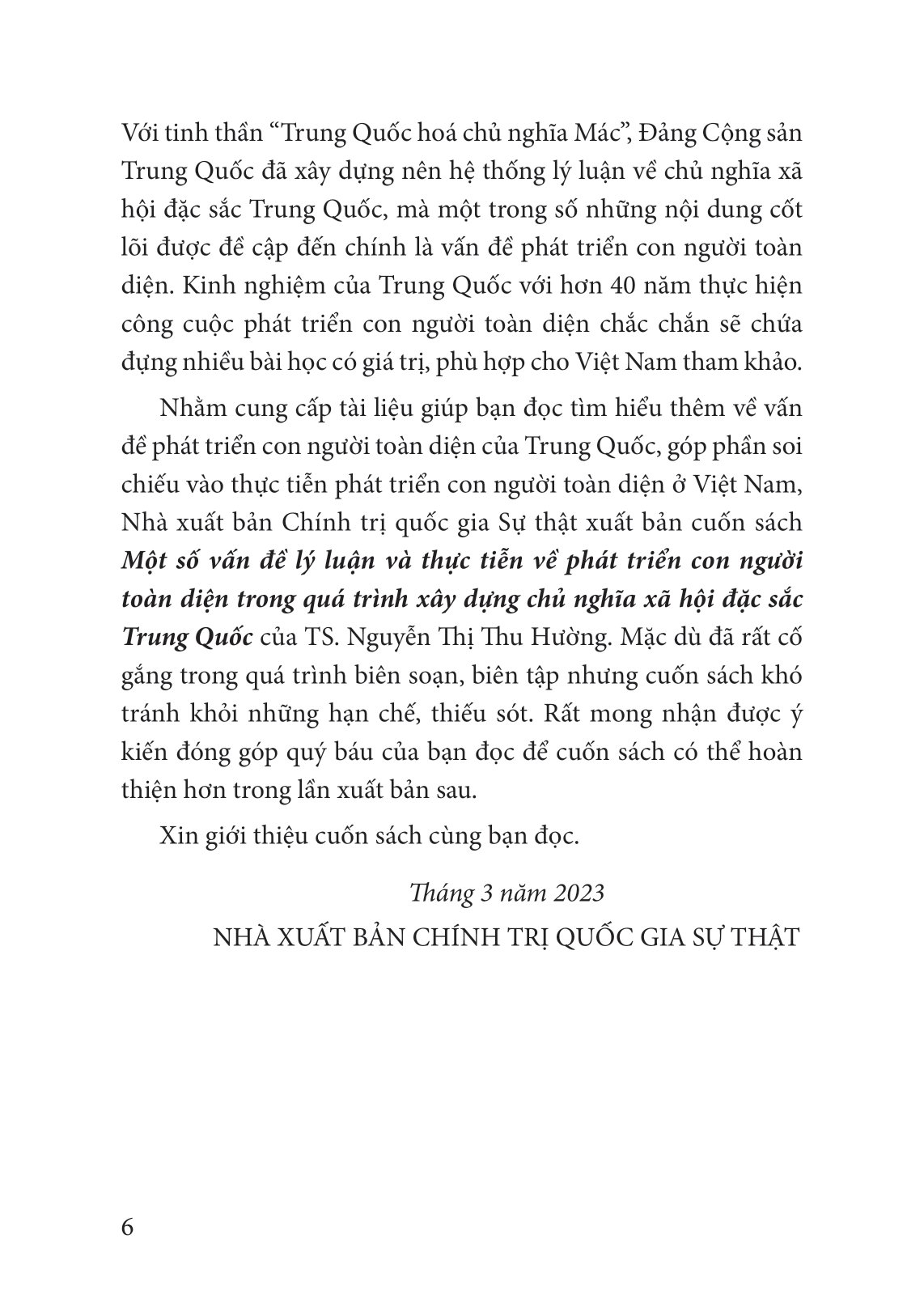 Một Số Vấn Đề Lý Luận Và Thực Tiễn Về Phát Triển Con Người Toàn Diện Trong Quá Trình Xây Dựng Chủ Nghĩa Xã Hội Đặc Sắc Trung Quốc PDF đọc ebook online, epub online, nghe sách nói audio miễn phí. Tải sách Một Số Vấn Đề Lý Luận Và Thực Tiễn Về Phát Triển Con Người Toàn Diện Trong Quá Trình Xây Dựng Chủ Nghĩa Xã Hội Đặc Sắc Trung Quốc PDF đọc ebook online, epub online, nghe sách nói audio miễn phí.