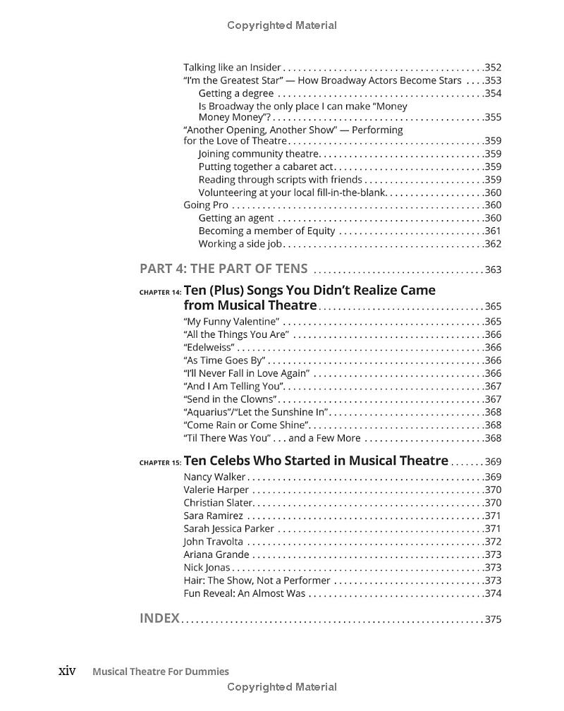 Musical Theatre For Dummies PDF đọc ebook online, epub online, nghe sách nói audio miễn phí.