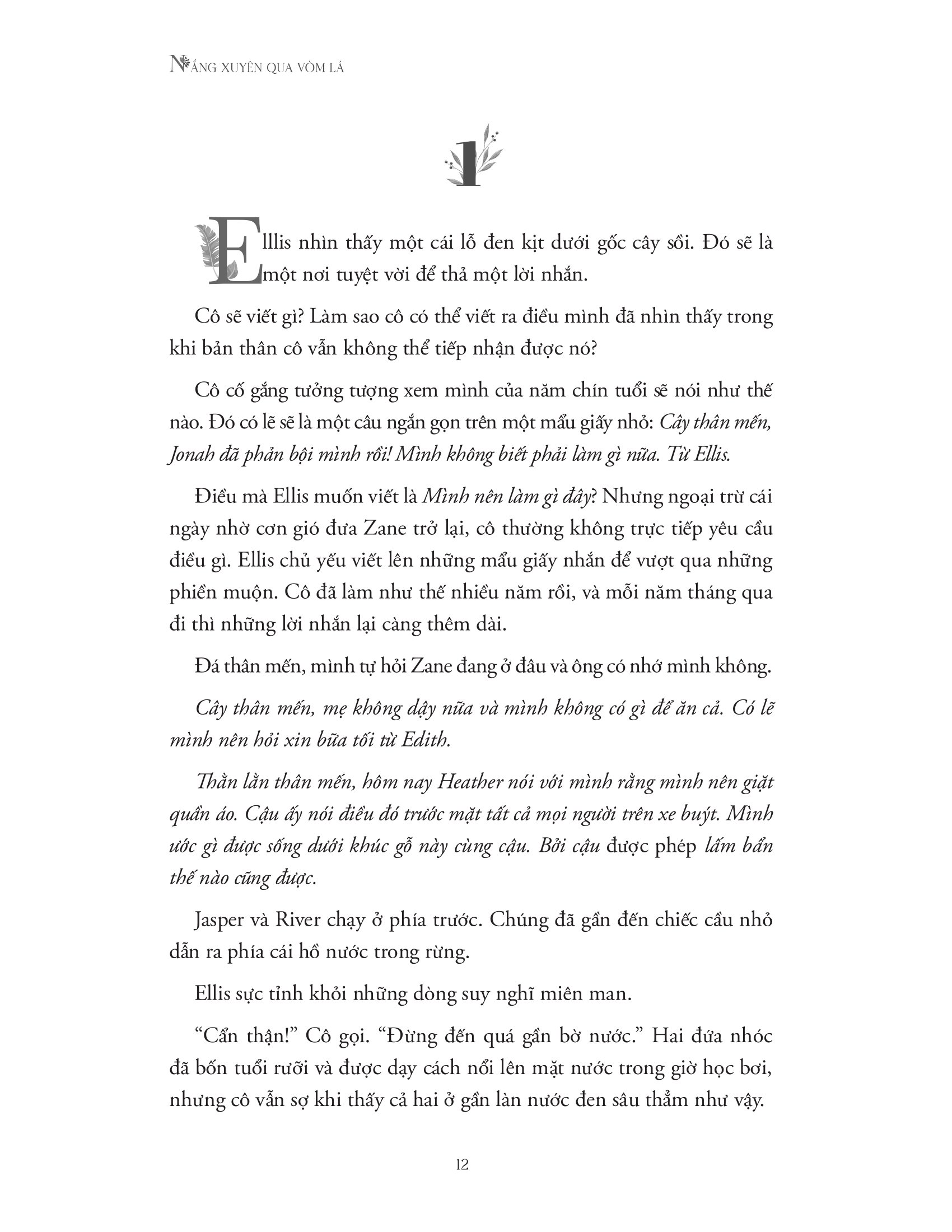 Nắng Xuyên Qua Vòm Lá PDF đọc ebook online, epub online, nghe sách nói audio miễn phí.