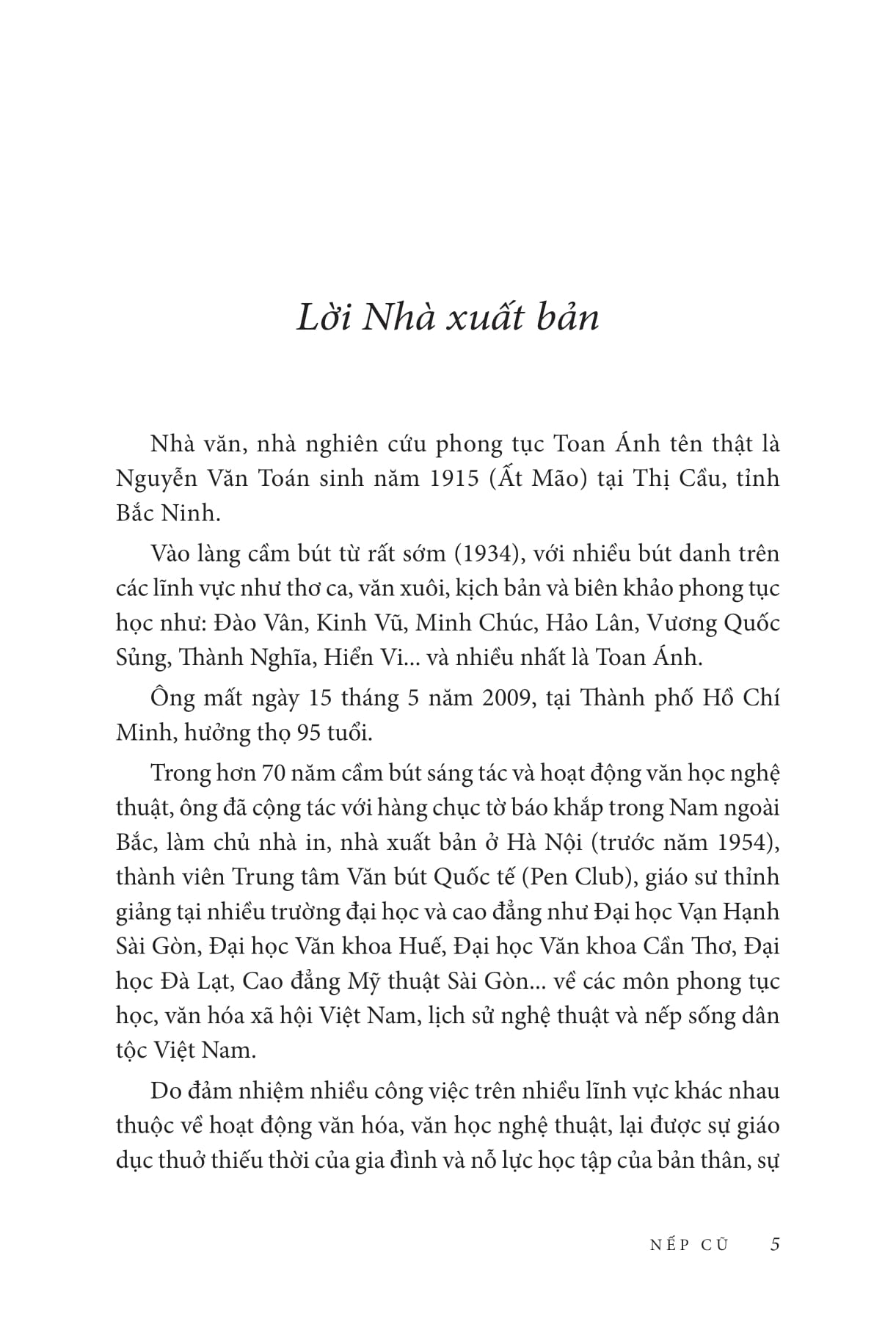 Nếp Cũ - Tiết Tháo Một Thời - Tinh Thần Trọng Nghĩa Phương Đông - Múa Thiết Lĩnh, Ném Bút Chì - Nho Sĩ Đô Vật PDF Nếp Cũ - Tiết Tháo Một Thời - Tinh Thần Trọng Nghĩa Phương Đông - Múa Thiết Lĩnh, Ném Bút Chì - Nho Sĩ Đô Vật PDF