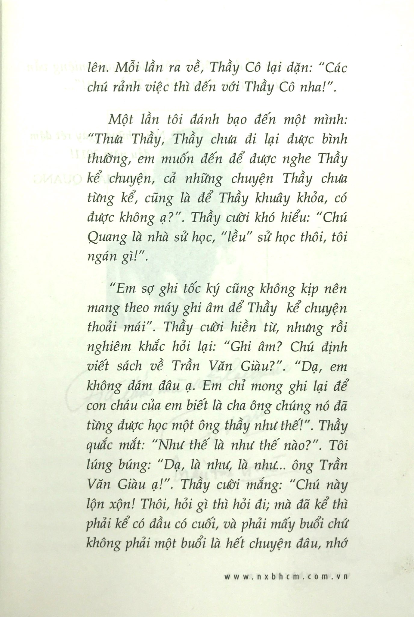 Nghe Thầy Kể Chuyện - Giáo Sư Trần Văn Giàu PDF đọc ebook online, epub online, nghe sách nói audio miễn phí.