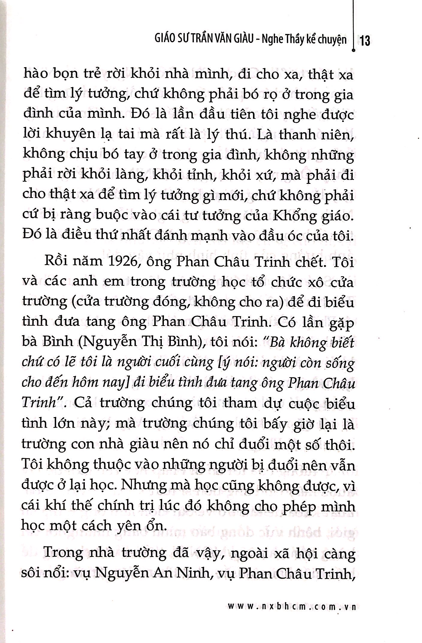 Nghe Thầy Kể Chuyện - Giáo Sư Trần Văn Giàu PDF đọc ebook online, epub online, nghe sách nói audio miễn phí.