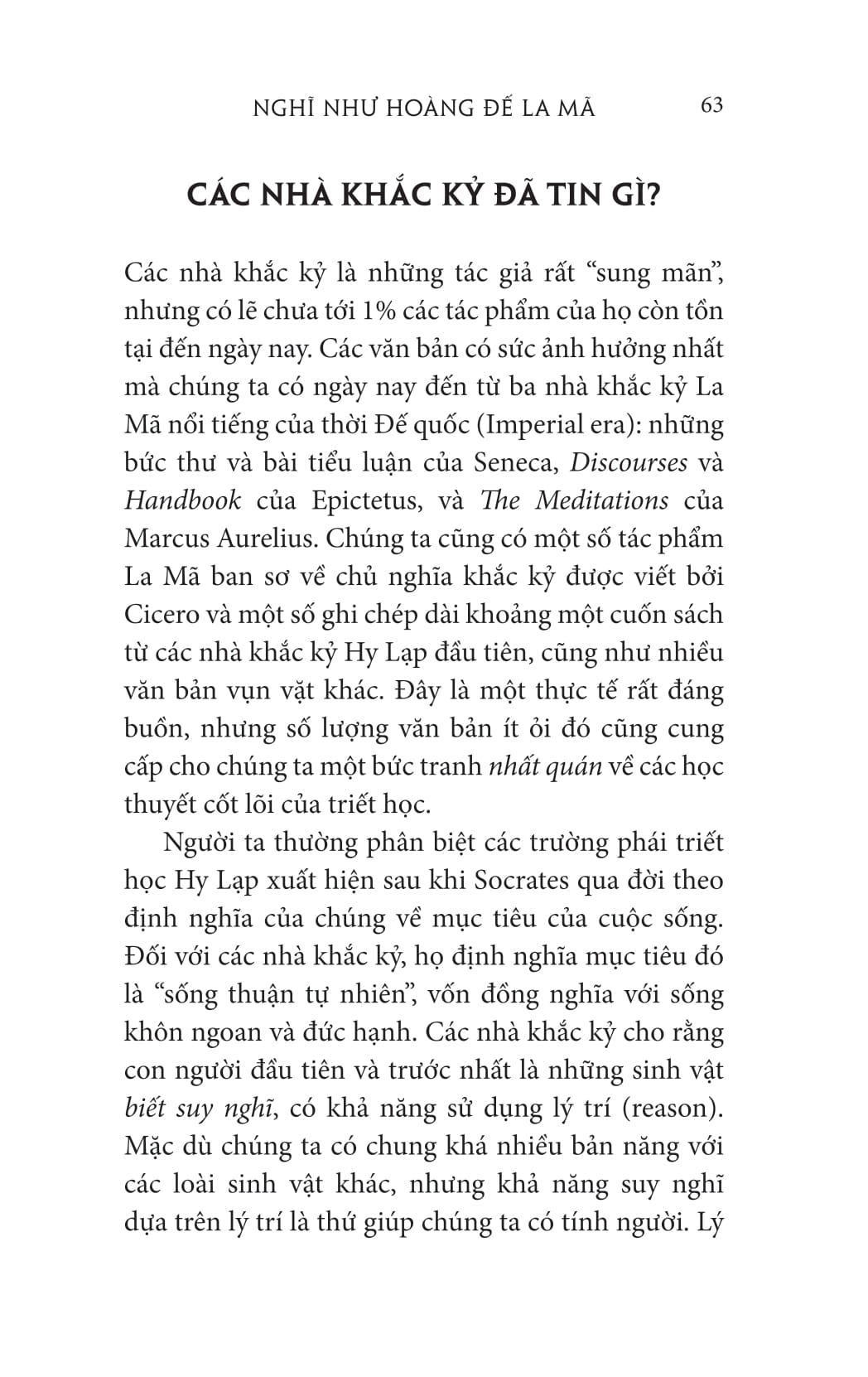 Nghĩ Như Hoàng Đế La Mã: Triết Lý Khắc Kỷ Của Marcus Aurelius PDF Nghĩ Như Hoàng Đế La Mã: Triết Lý Khắc Kỷ Của Marcus Aurelius PDF