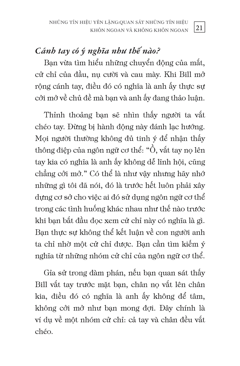 Ngôn Ngữ Cơ Thể - Bí Quyết Chiến Thắng Trong Mọi Cuộc Đàm Phán PDF Ngôn Ngữ Cơ Thể - Bí Quyết Chiến Thắng Trong Mọi Cuộc Đàm Phán PDF